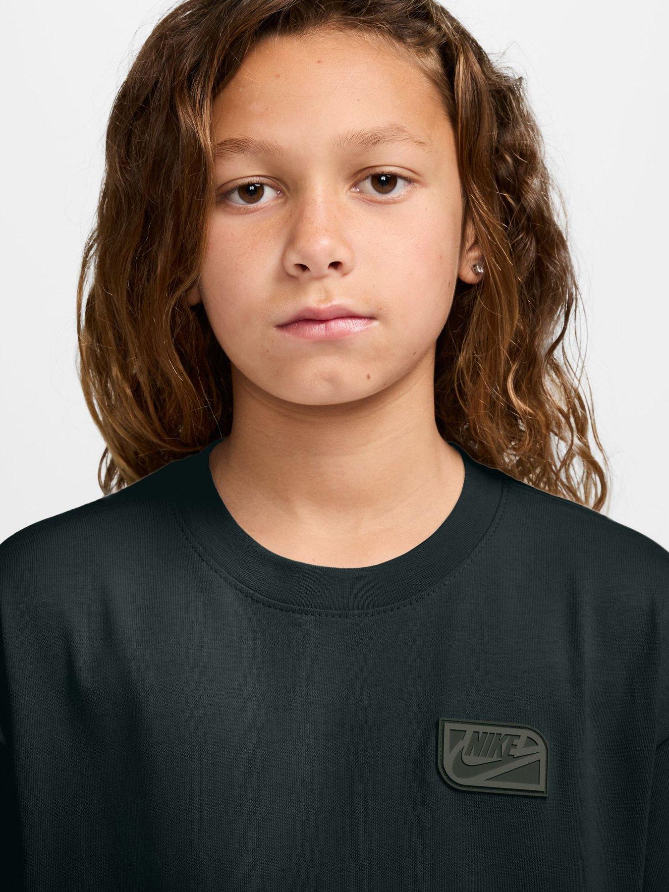 Image 3 of 3 of Nike Nike Big Kids' Sportswear T-shirt - Black