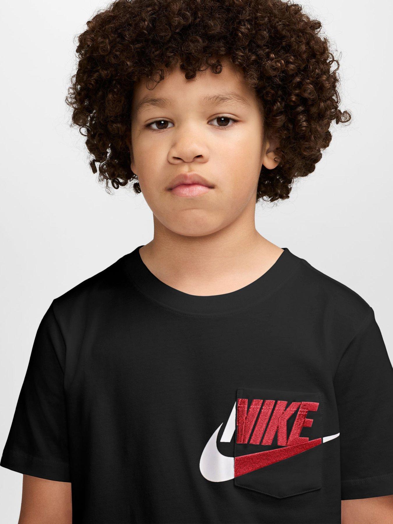 Image 3 of 3 of Nike Nike Big Kids' Club T-shirt - Black