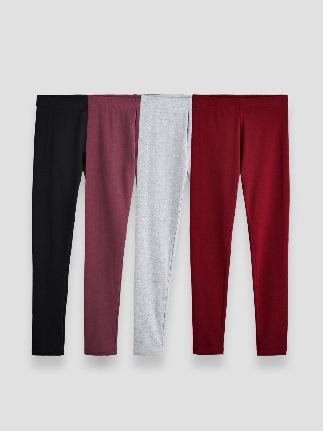 Image 1 of 5 of The Very Collection Girls 4 Pack Basic Legging - Multi