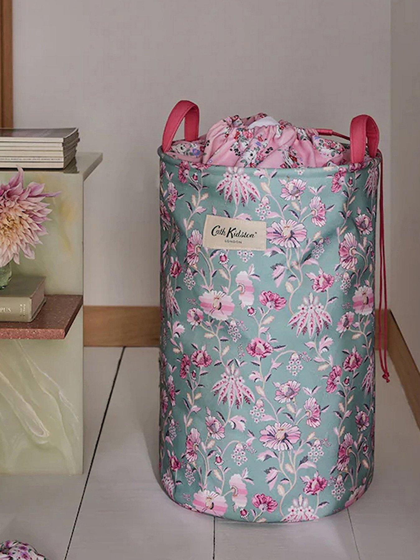 front image of cath-kidston-floral-laundry-bag-with-handles
