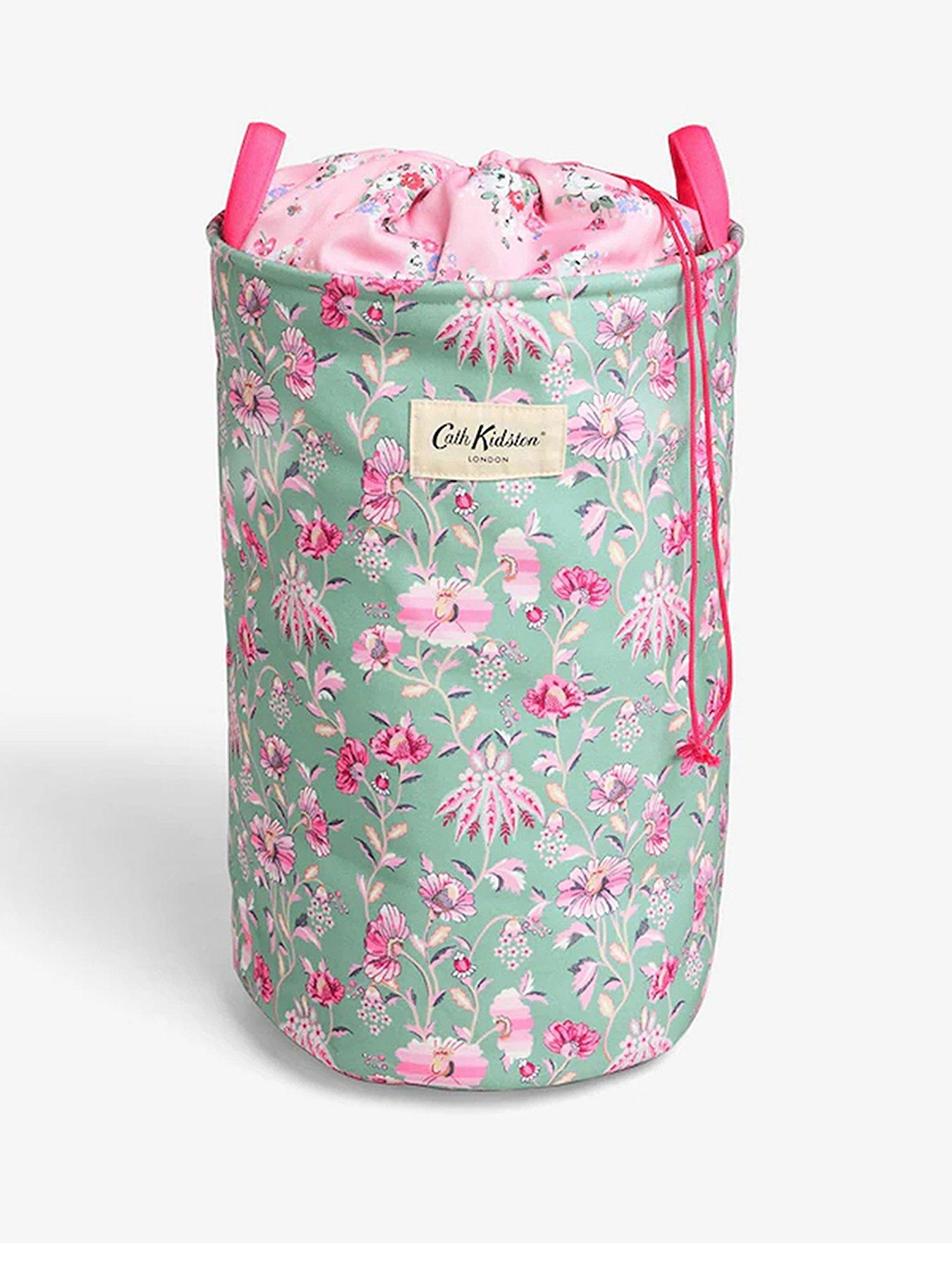  image of cath-kidston-floral-laundry-bag-with-handles