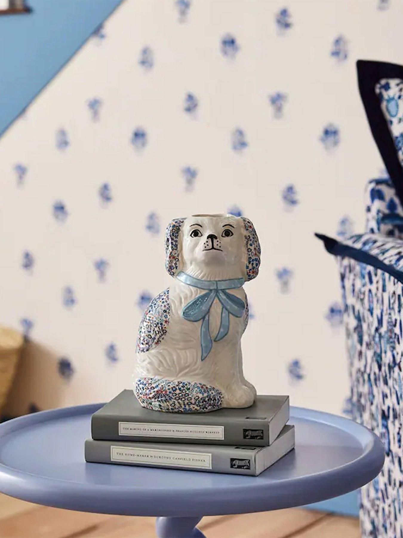Cath Kidston Ceramic Dog Vase - Blue