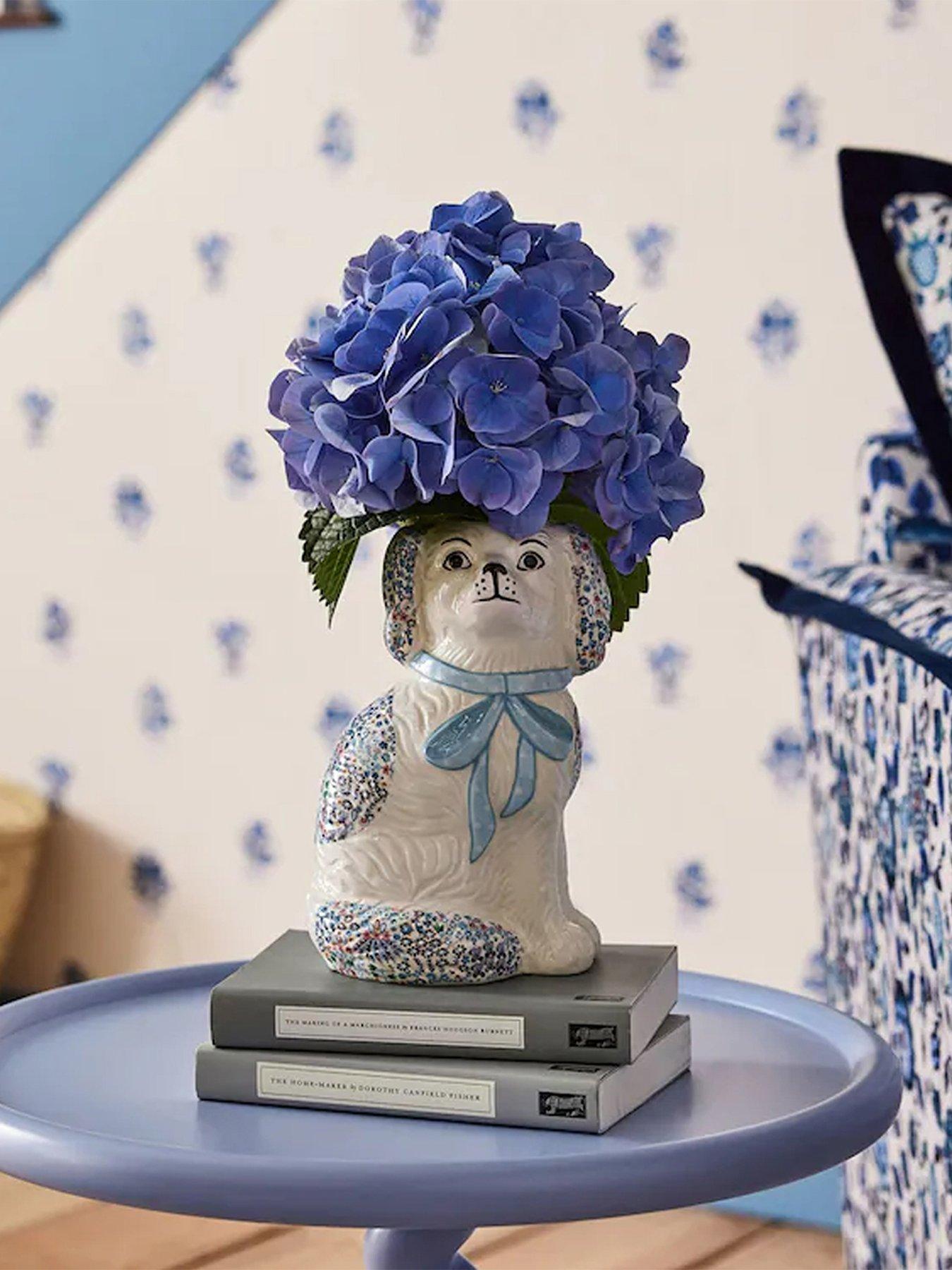 Image 3 of 5 of Cath Kidston Ceramic Dog Vase - Blue