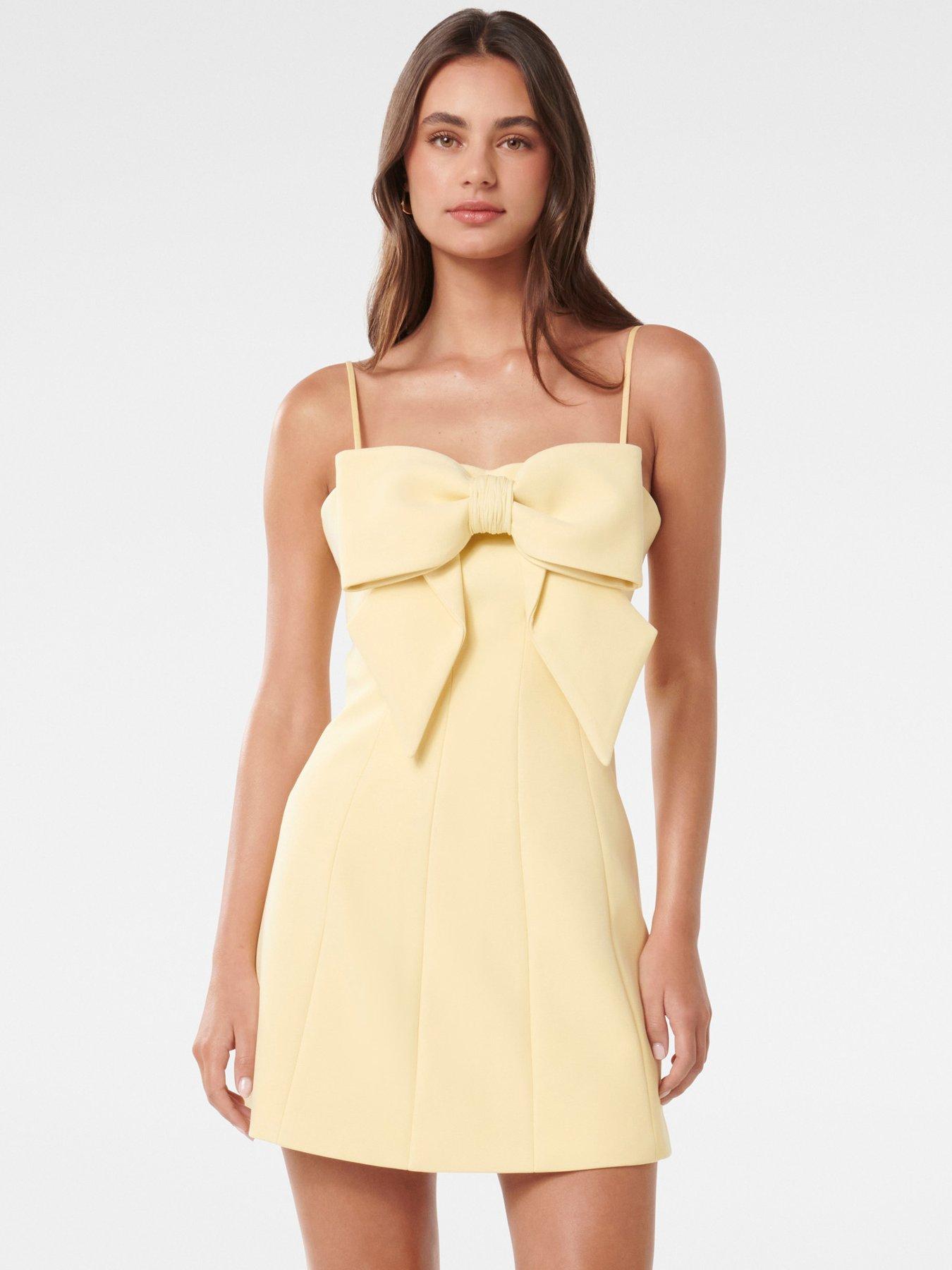 Forever New Hayley Bow Front Mini - Yellow