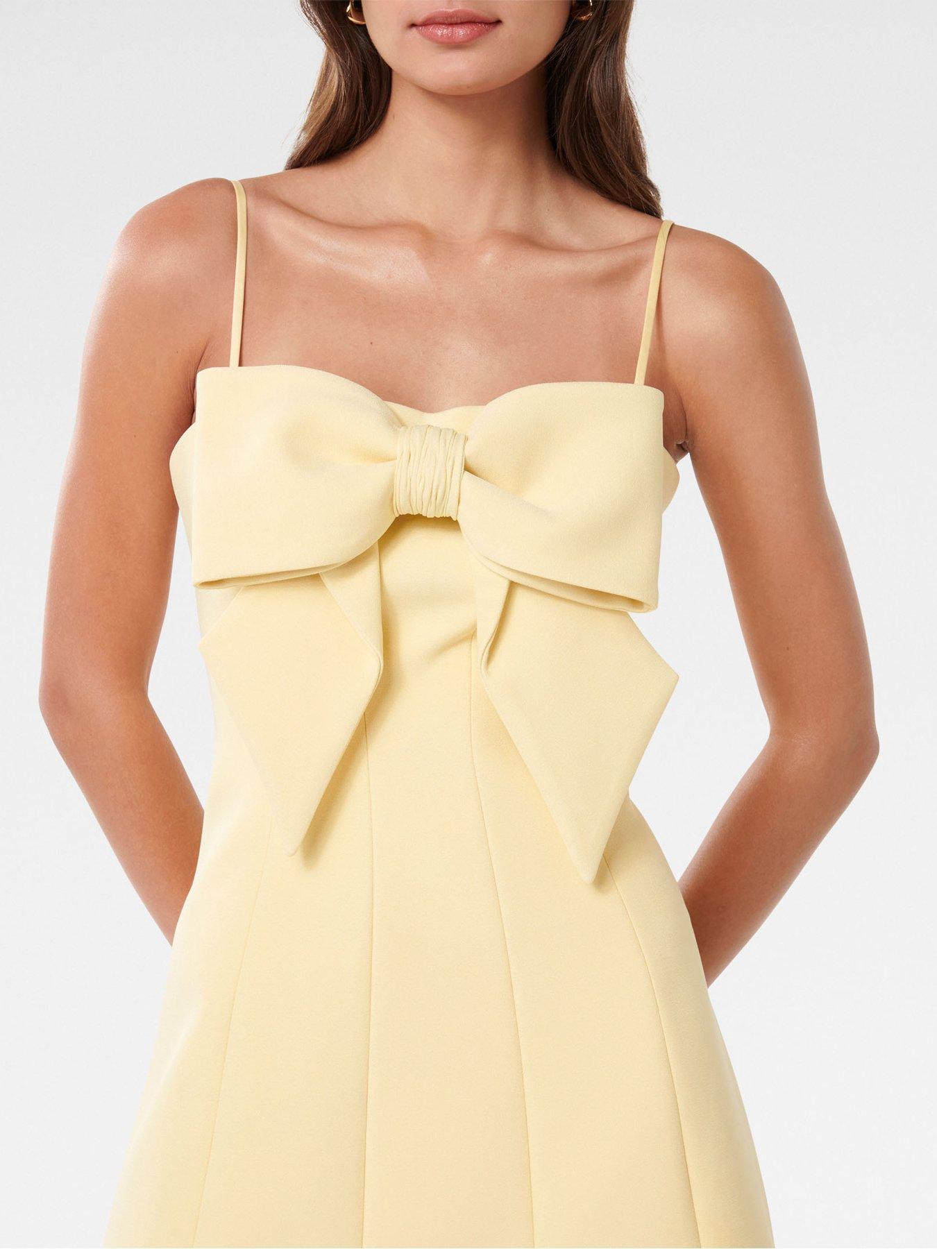 Image 4 of 5 of Forever New Hayley Bow Front Mini - Yellow