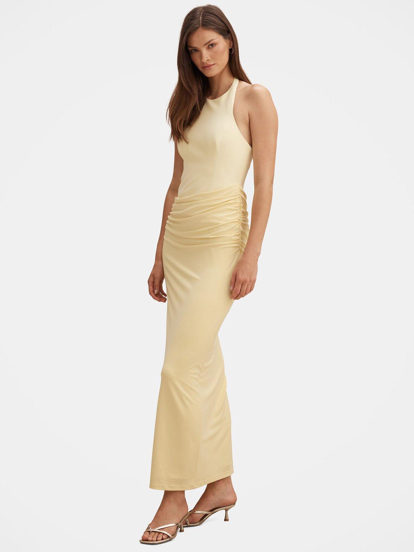 Image 6 of 6 of Forever New Lula Halter Maxi Dress - Yellow