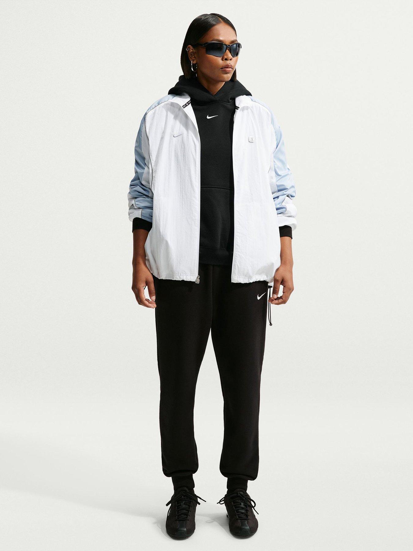 Image 1 of 5 of Nike Women's Studio Fleece Medium-Weight Oversized Pullover Hoodie - Black