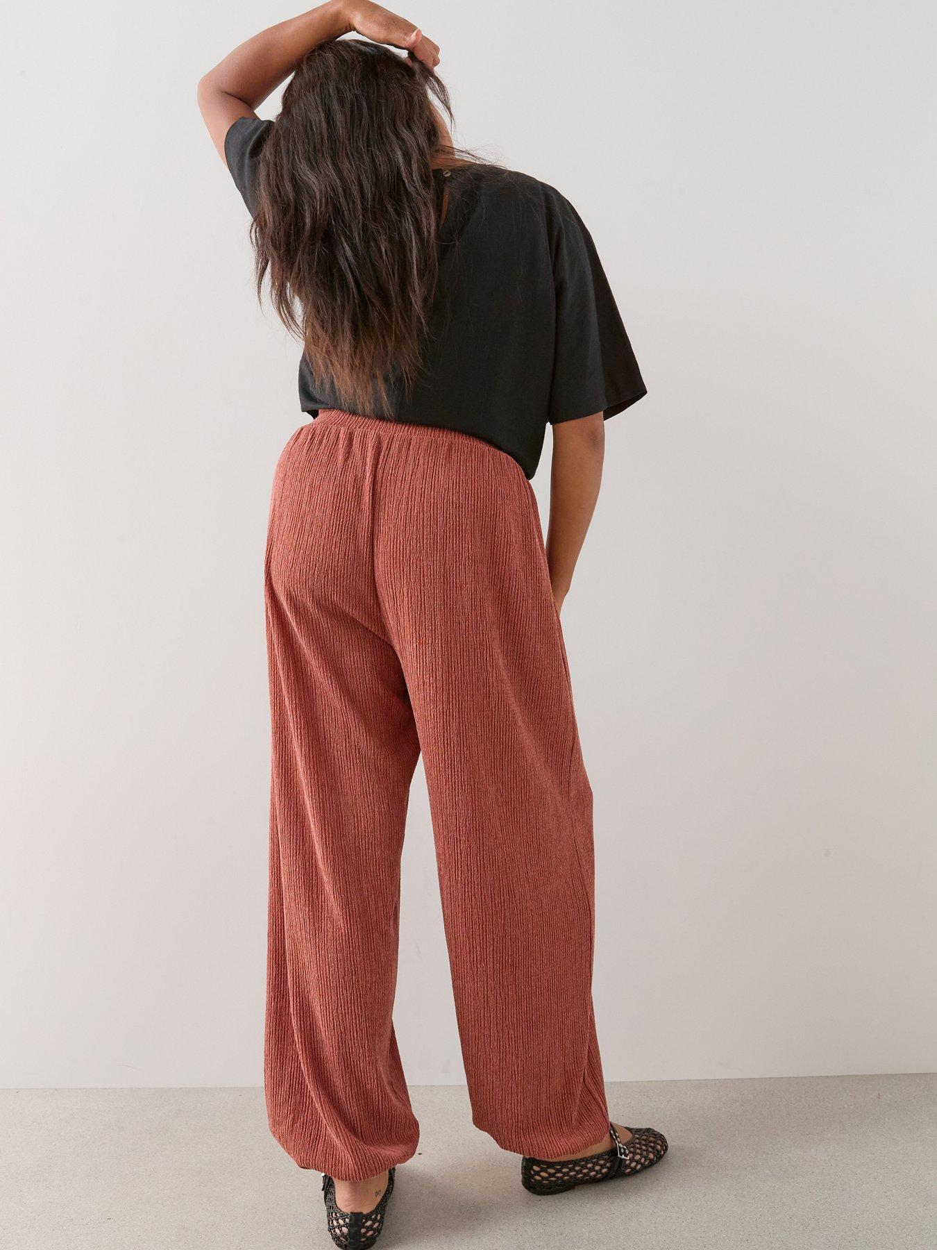 Image 5 of 6 of The Very Collection Curve Jersey Balloon Trouser - Dark Orange