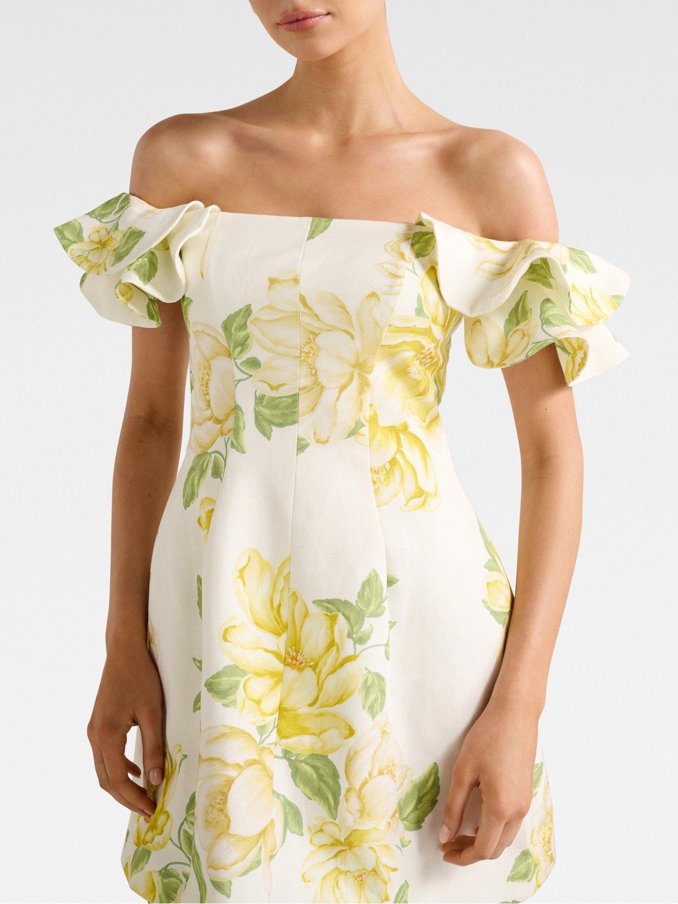 Image 4 of 6 of Forever New Kenzie Off Shoulder Ruffle Mini - Multi