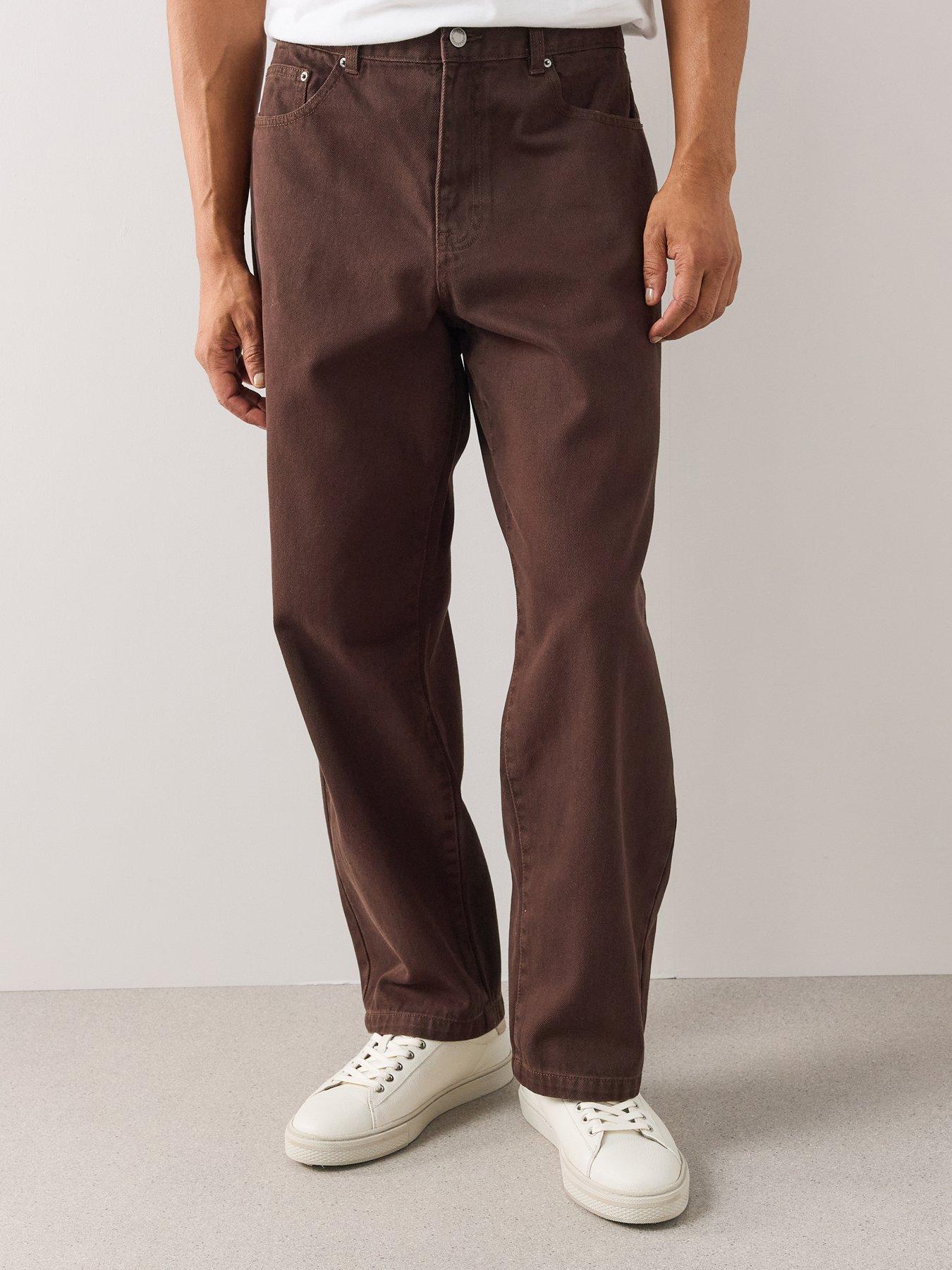 Image 4 of 6 of The Very Collection Premium Straight Fit Jeans With Stretch - Chocolate Brown