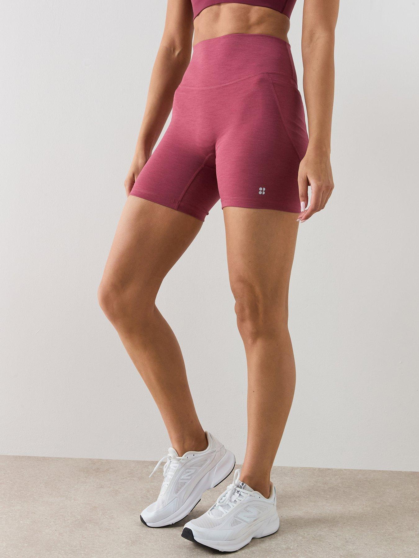 Sweaty Betty Womens Training Ultimate Move 6" Marl Shorts - Pink