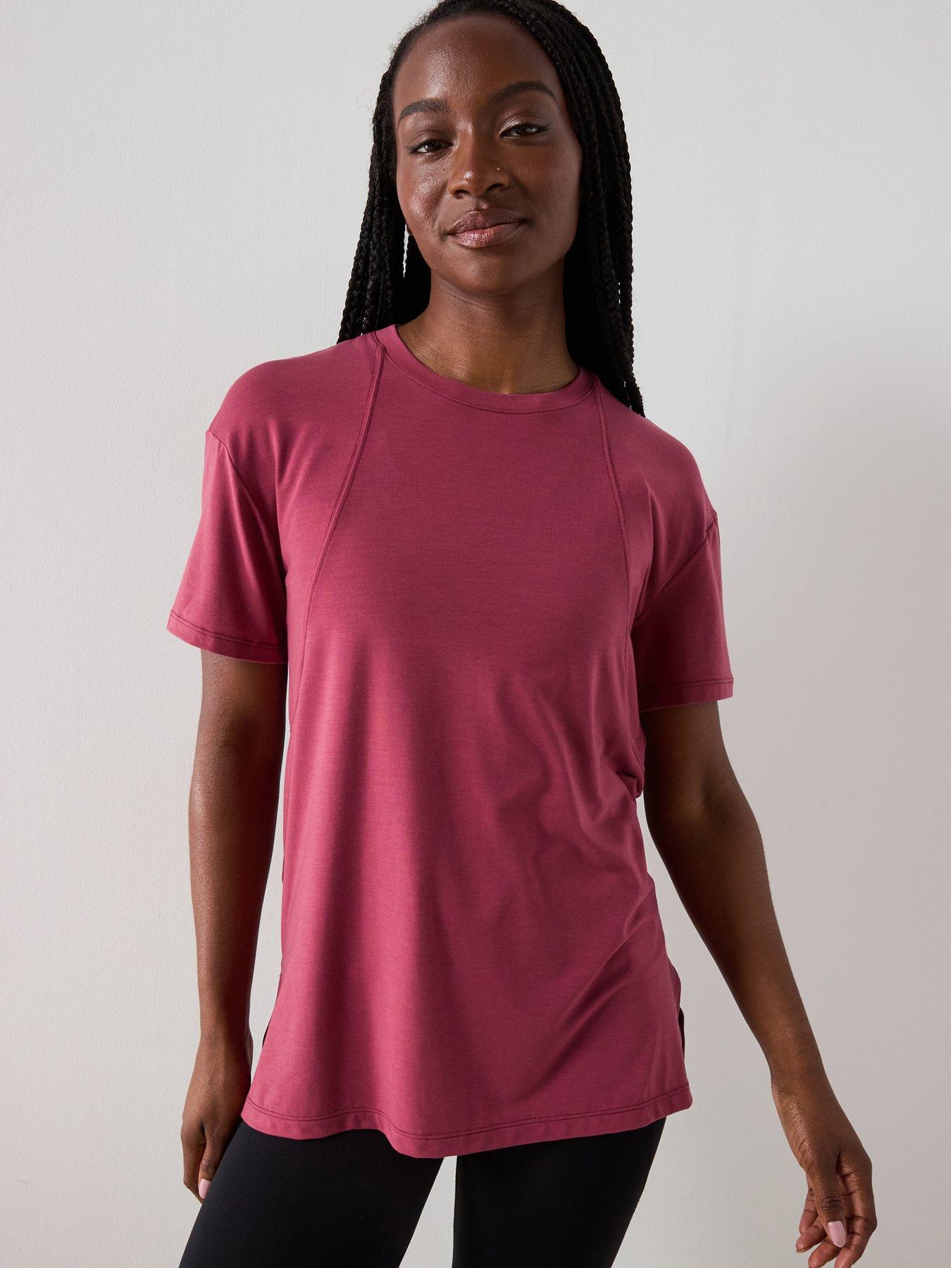 Sweaty Betty Womens Yoga Soft Flow Studio Longline Tee - Pink
