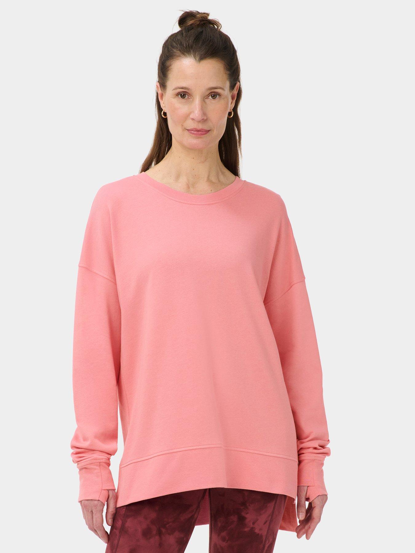Sweaty Betty Womens Training After Class Longline Sweatshirt - Pink