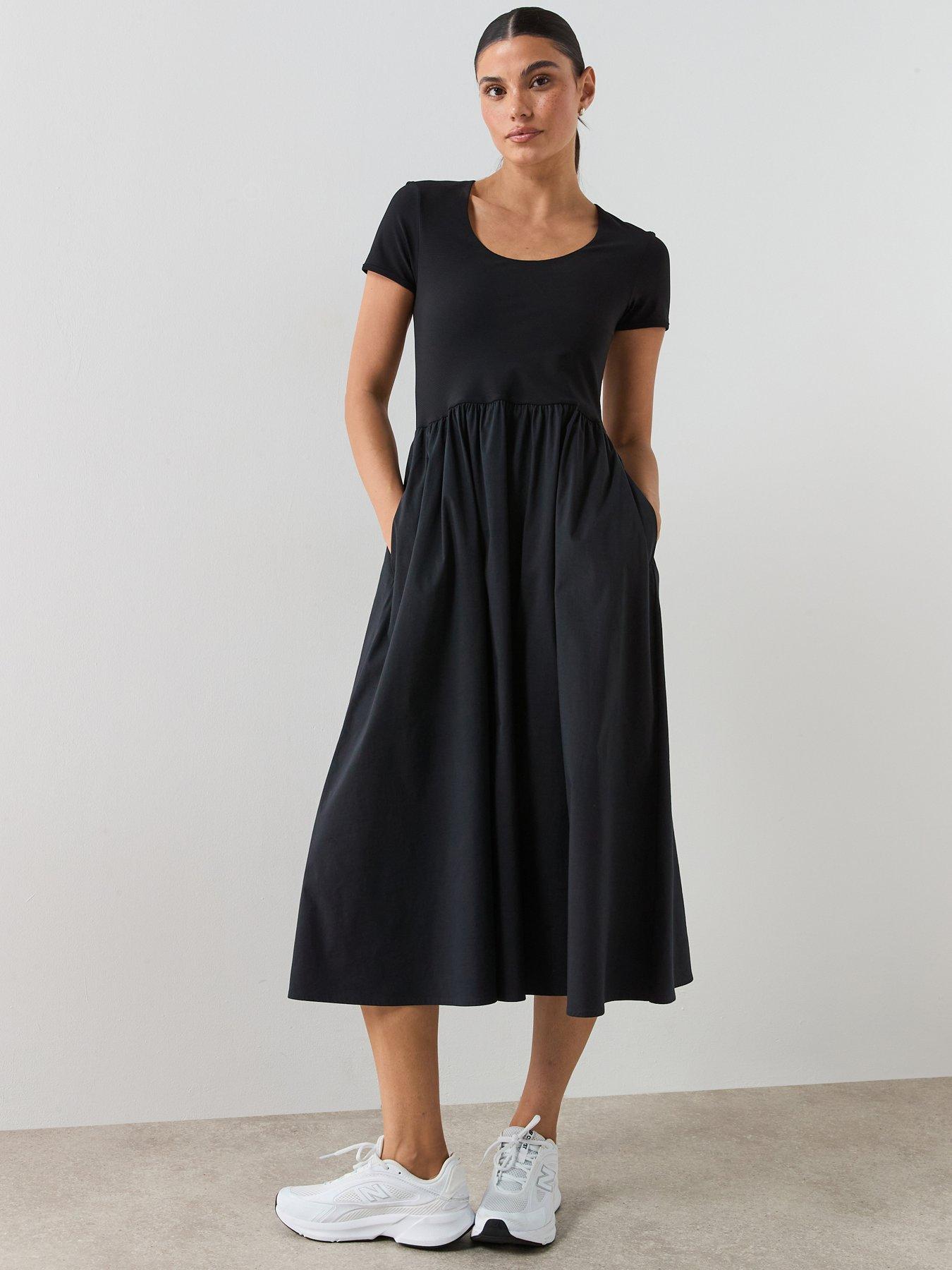 sweaty betty ribbed midi dress Sweaty Betty Ribbed Long Sleeve Midi Dress