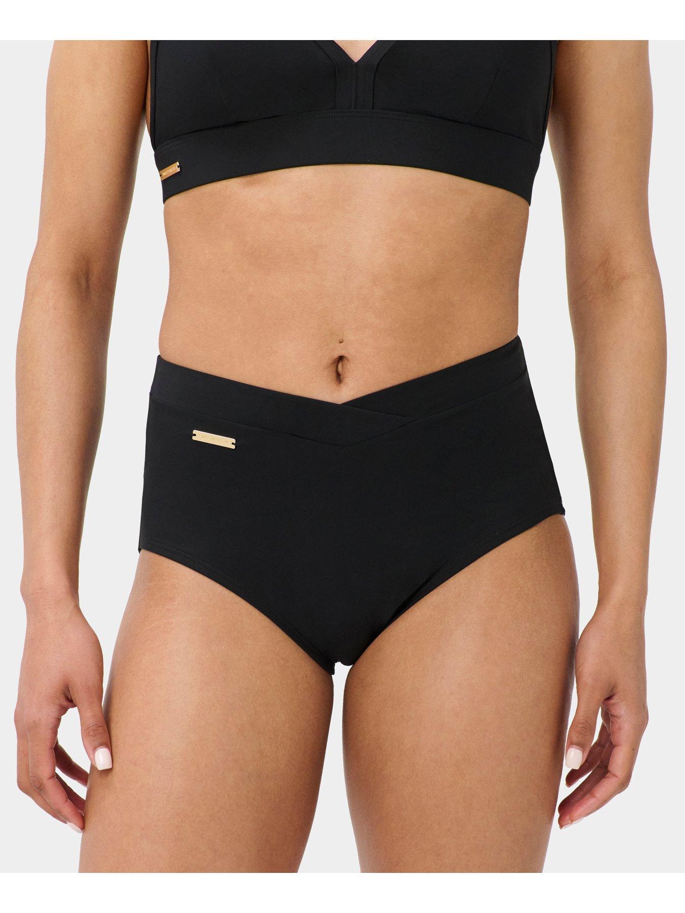 Sweaty Betty Womens Training Wrap Front High Waist Bikini Brief - Black