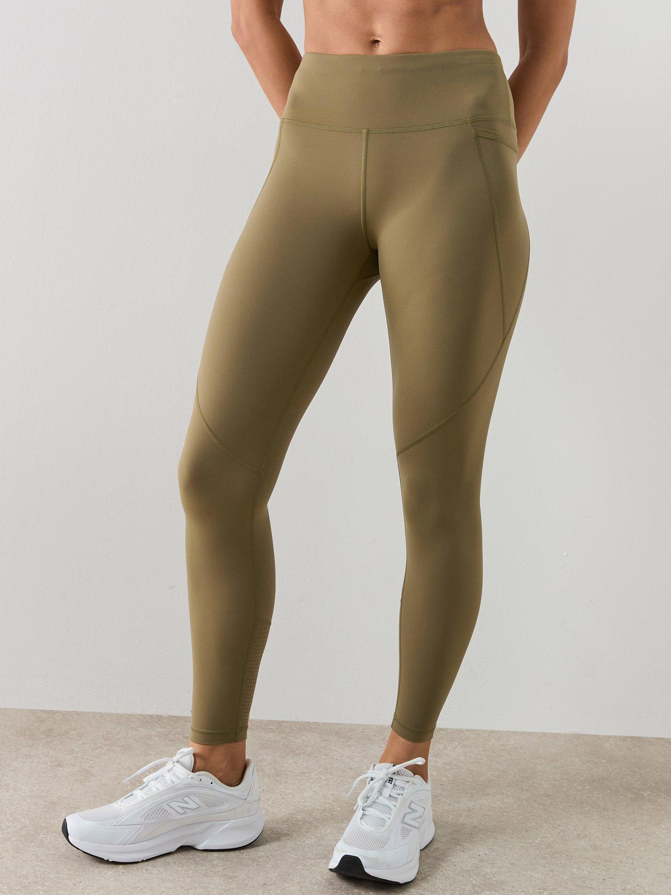 Sweaty Betty Womens Training Power 7/8 Workout Leggings - Khaki