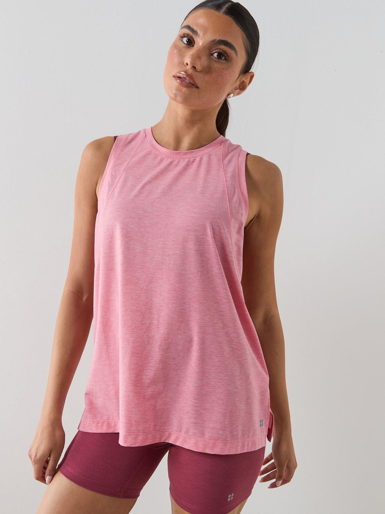 Sweaty Betty Womens Training Soft Flow Studio Tank - Pink