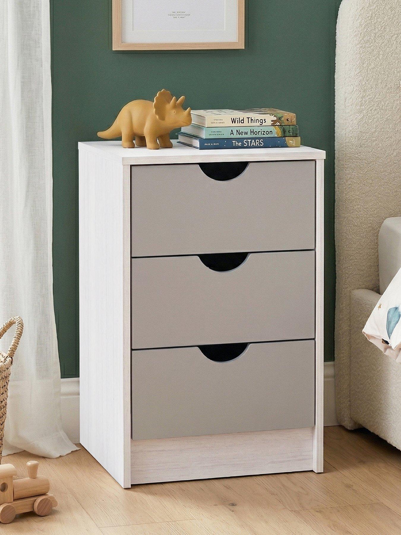 Image 1 of 7 of The Very Collection Mico 3 Drawer Bedside&nbsp; - FSC&reg; Certified