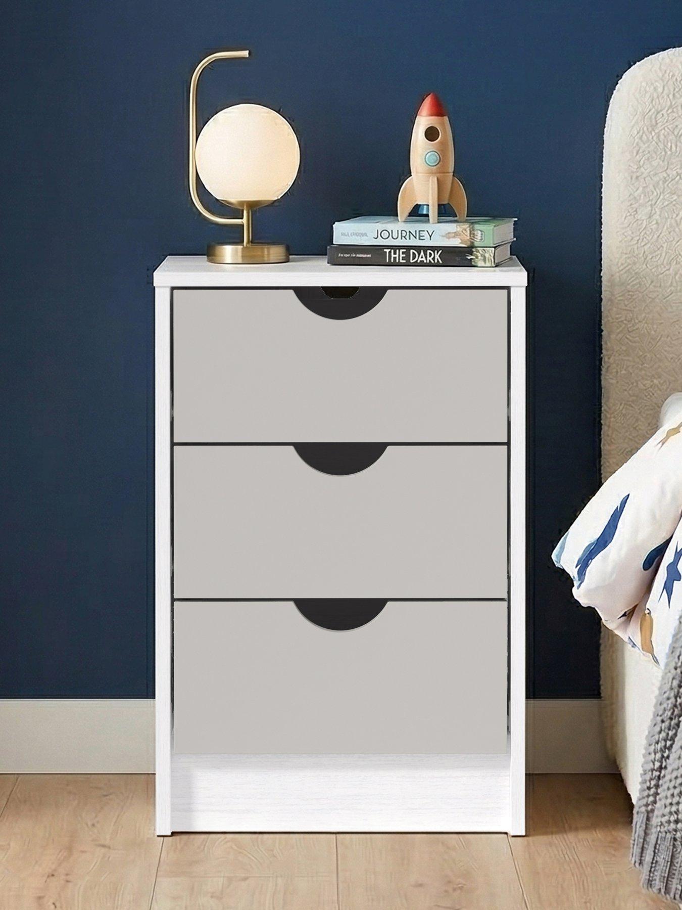 Image 3 of 7 of The Very Collection Mico 3 Drawer Bedside&nbsp; - FSC&reg; Certified