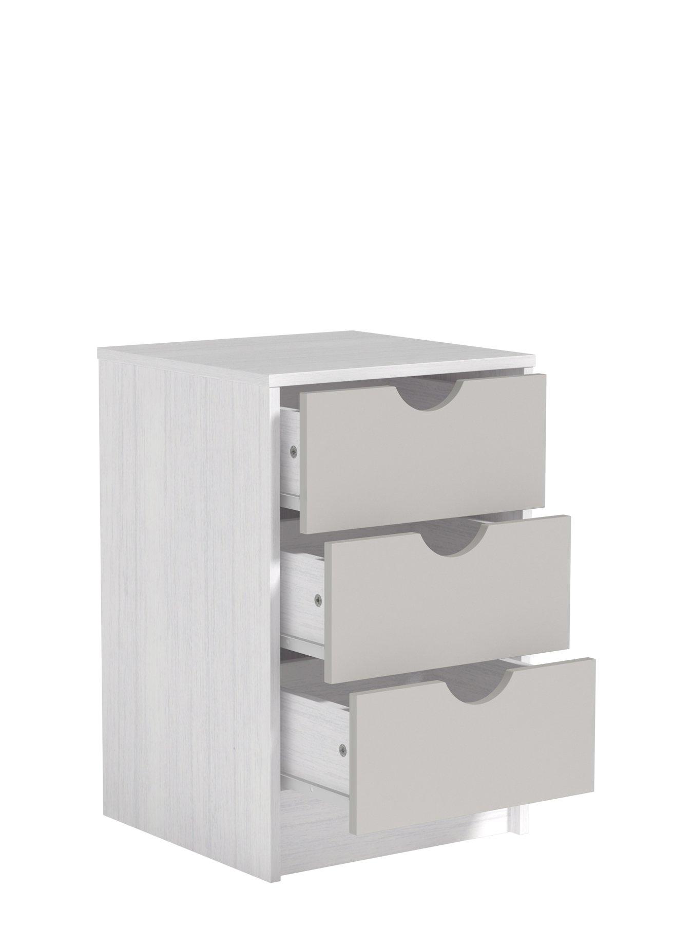 Image 4 of 7 of The Very Collection Mico 3 Drawer Bedside&nbsp; - FSC&reg; Certified