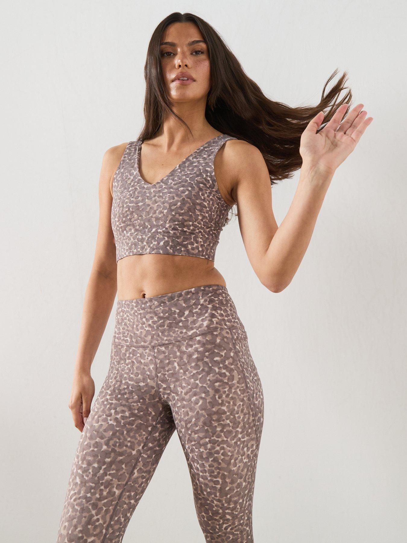 Image 6 of 6 of Sweaty Betty Womens Yoga Ultimate Studio Voop Bra - Beige