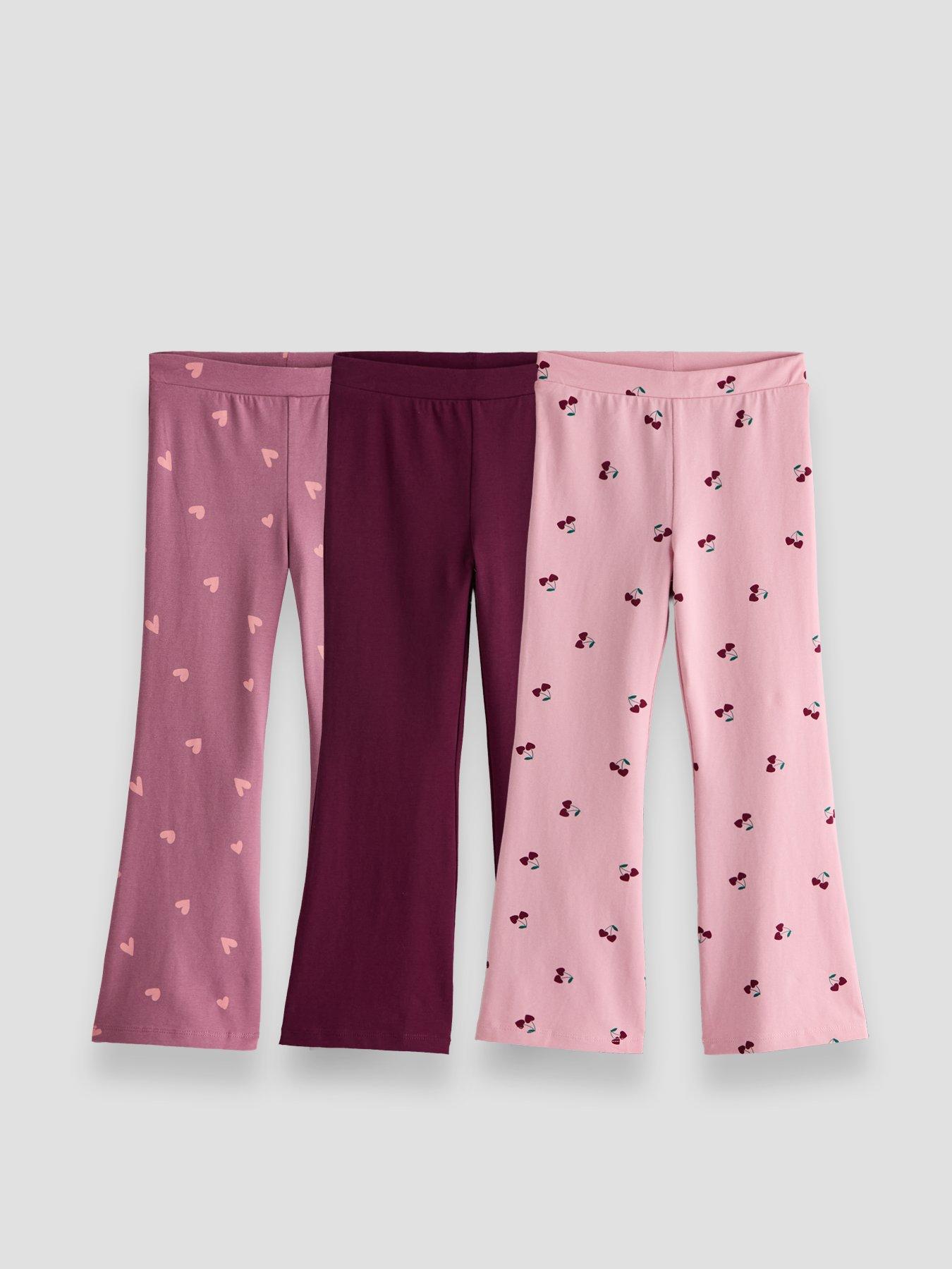 The Very Collection Girls 3 Pack Flare Legging - Multi