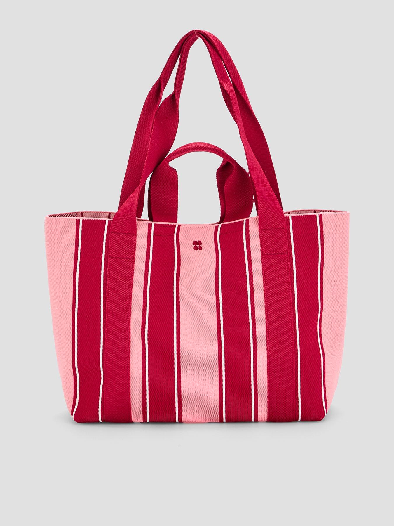 Image 1 of 5 of Sweaty Betty Womens Training Canvas Printed Tote Bag - Pink