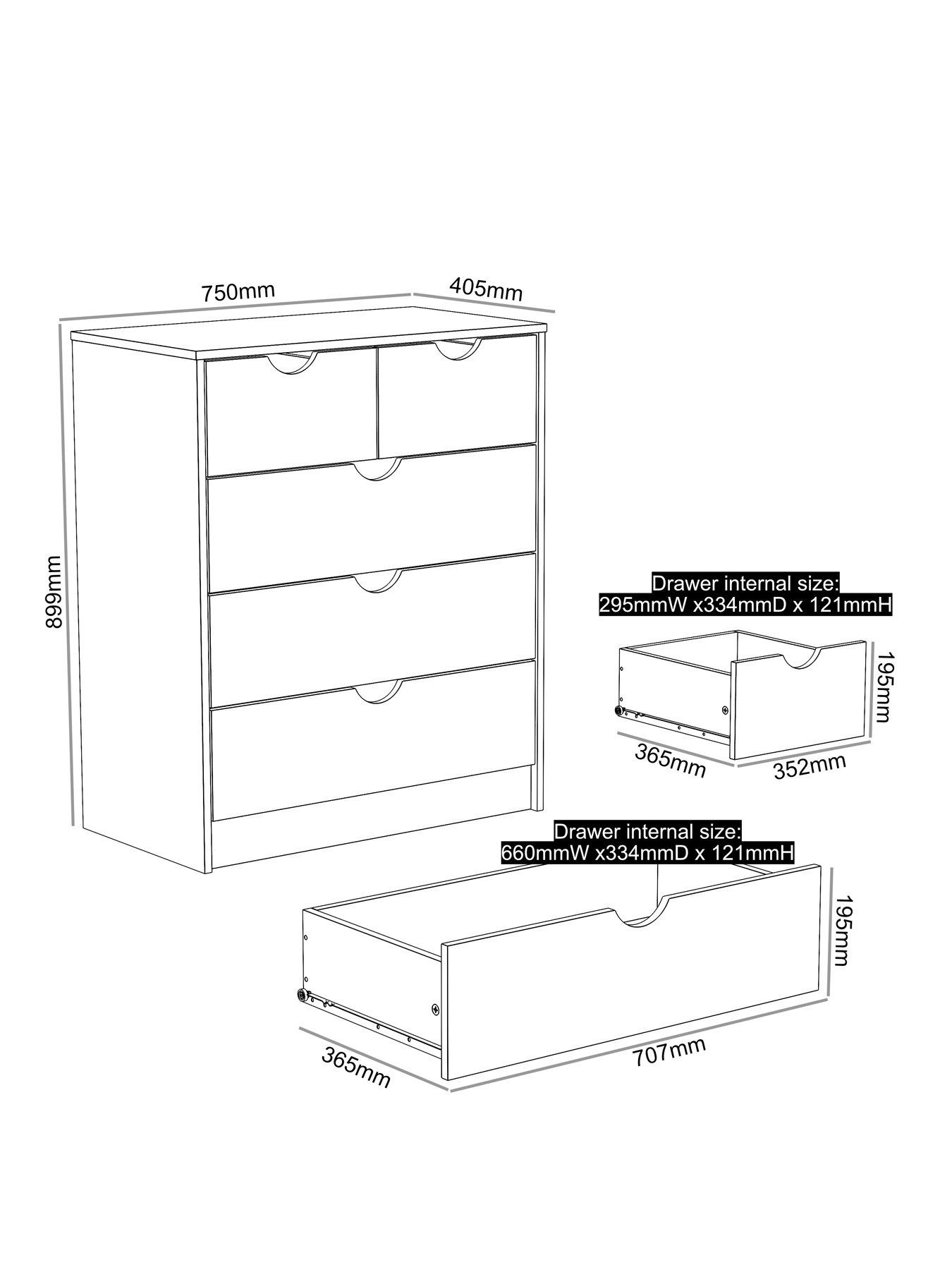 Image 6 of 7 of The Very Collection Mico 3+2 Drawer Chest - FSC&reg; Certified