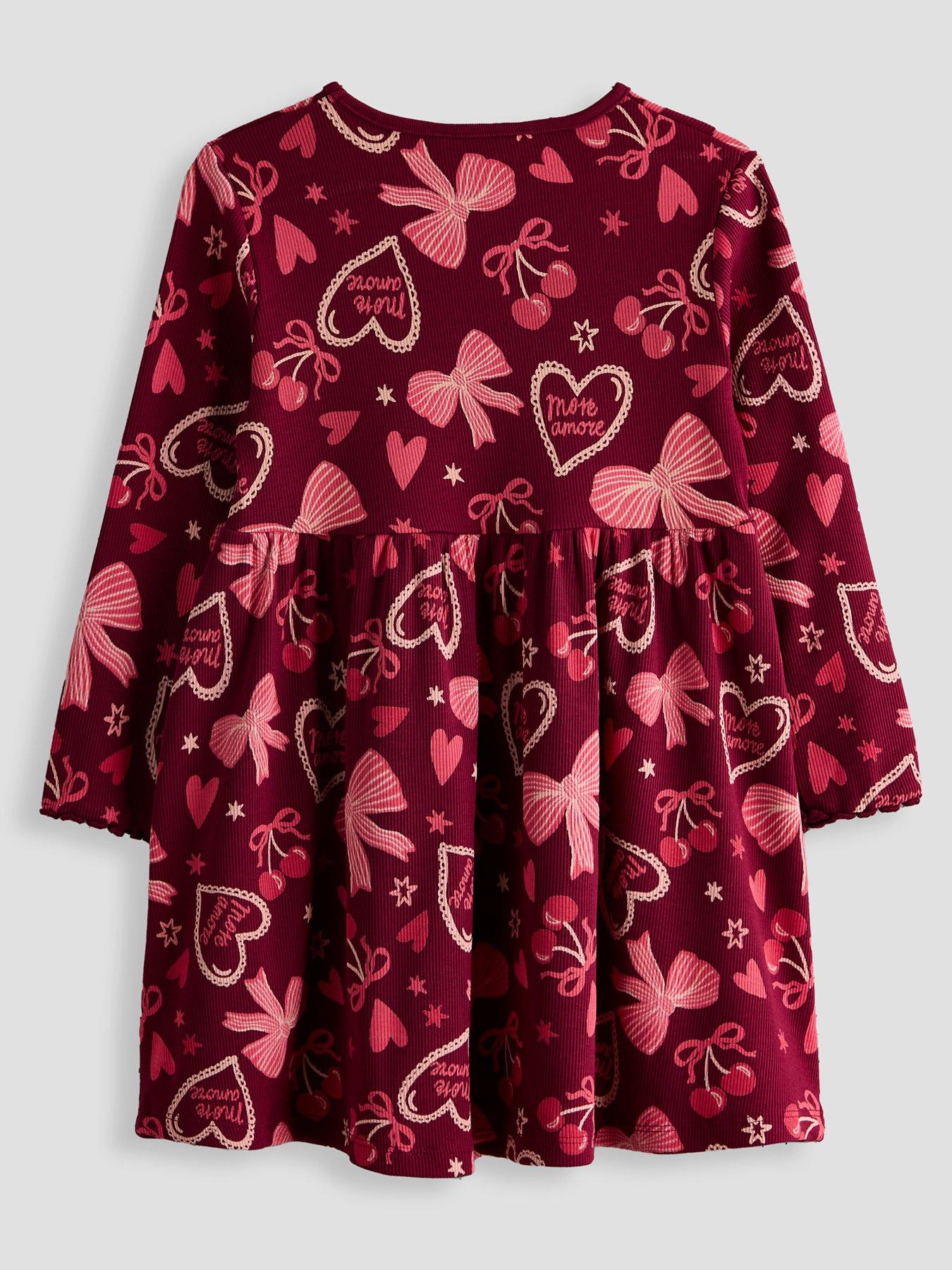Image 3 of 5 of The Very Collection Girls Ribbed 2 Pack Dresses - Multi