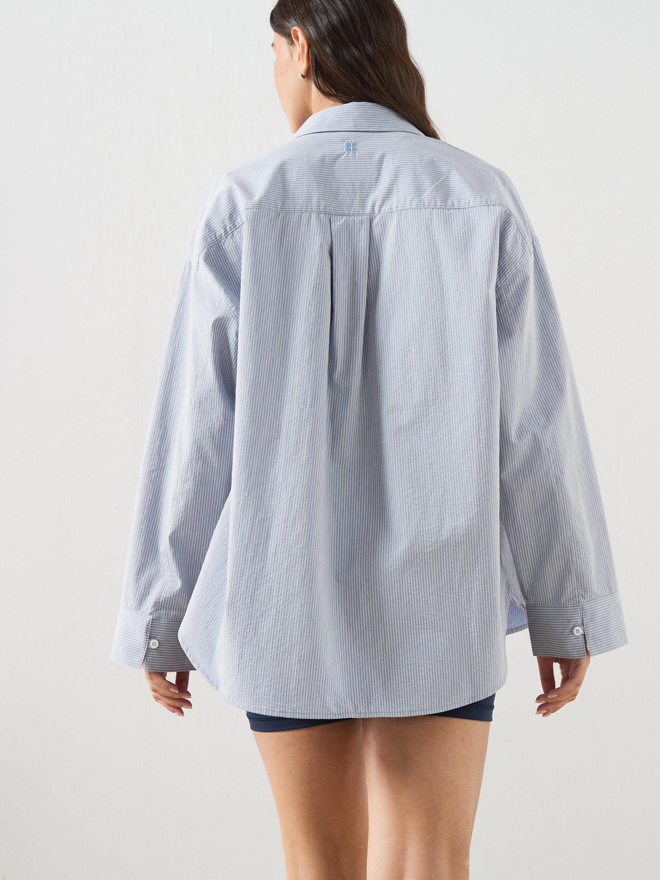 Image 2 of 6 of Sweaty Betty Womens Summer Stripe Shirt - Blue