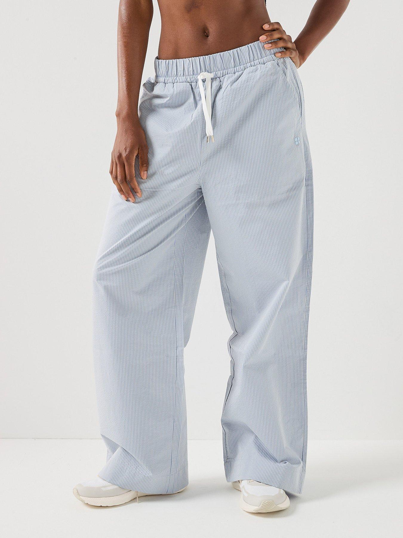 Sweaty Betty Womens Summer Stripe Regular Trouser - Blue