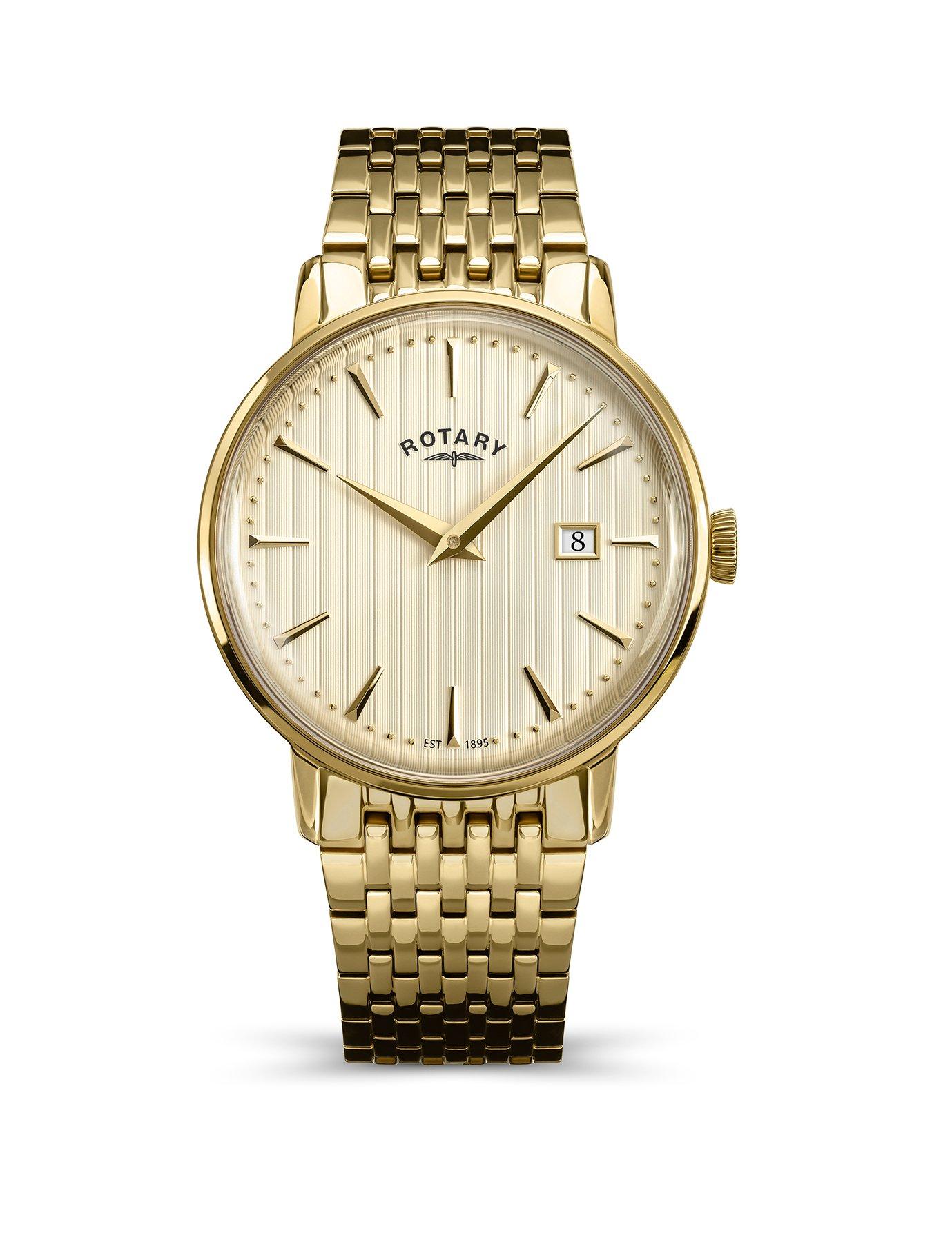 Image 1 of 6 of Rotary Men's GP Bracelet Cream Dial 50m