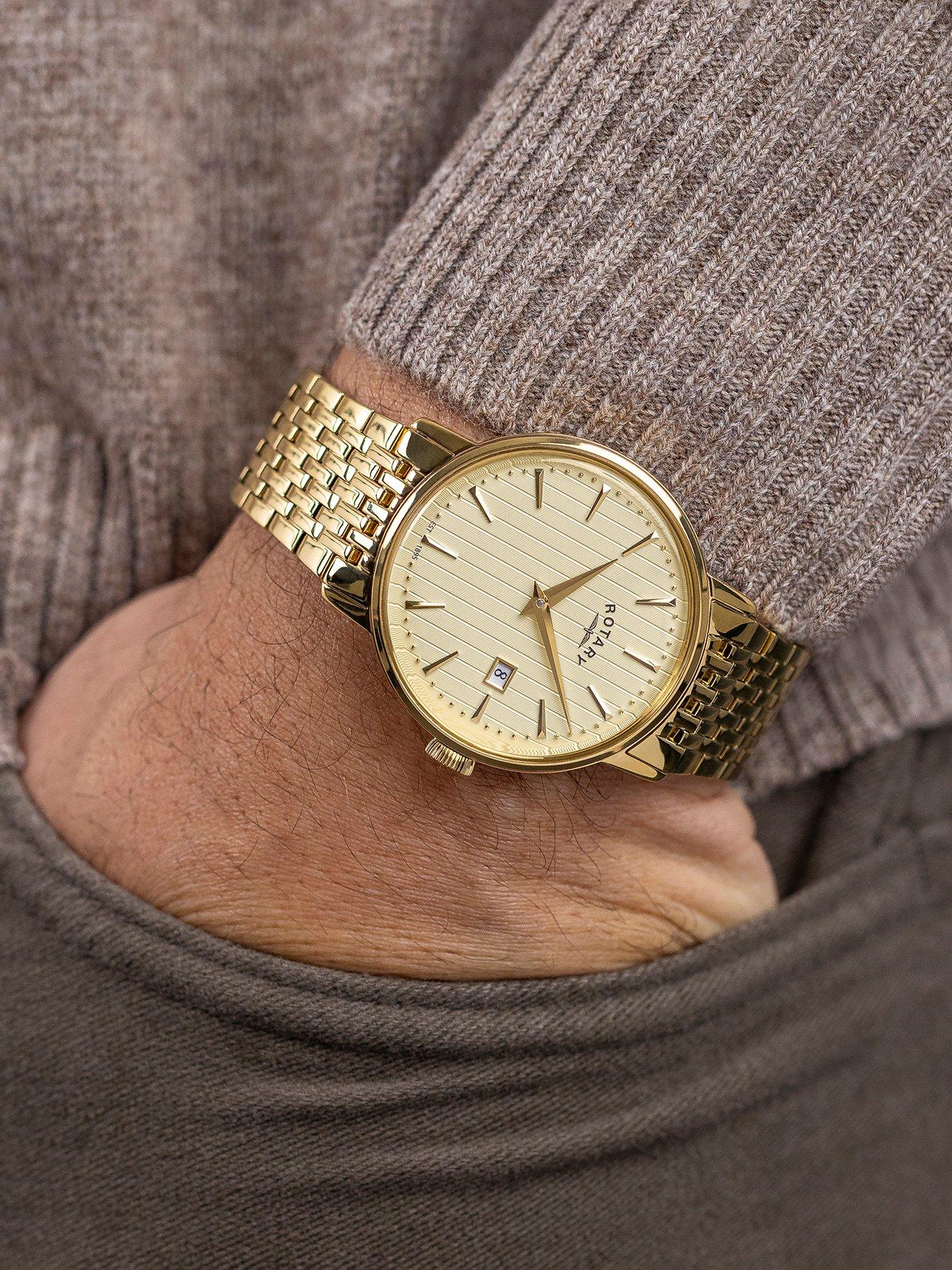 Image 3 of 6 of Rotary Men's GP Bracelet Cream Dial 50m