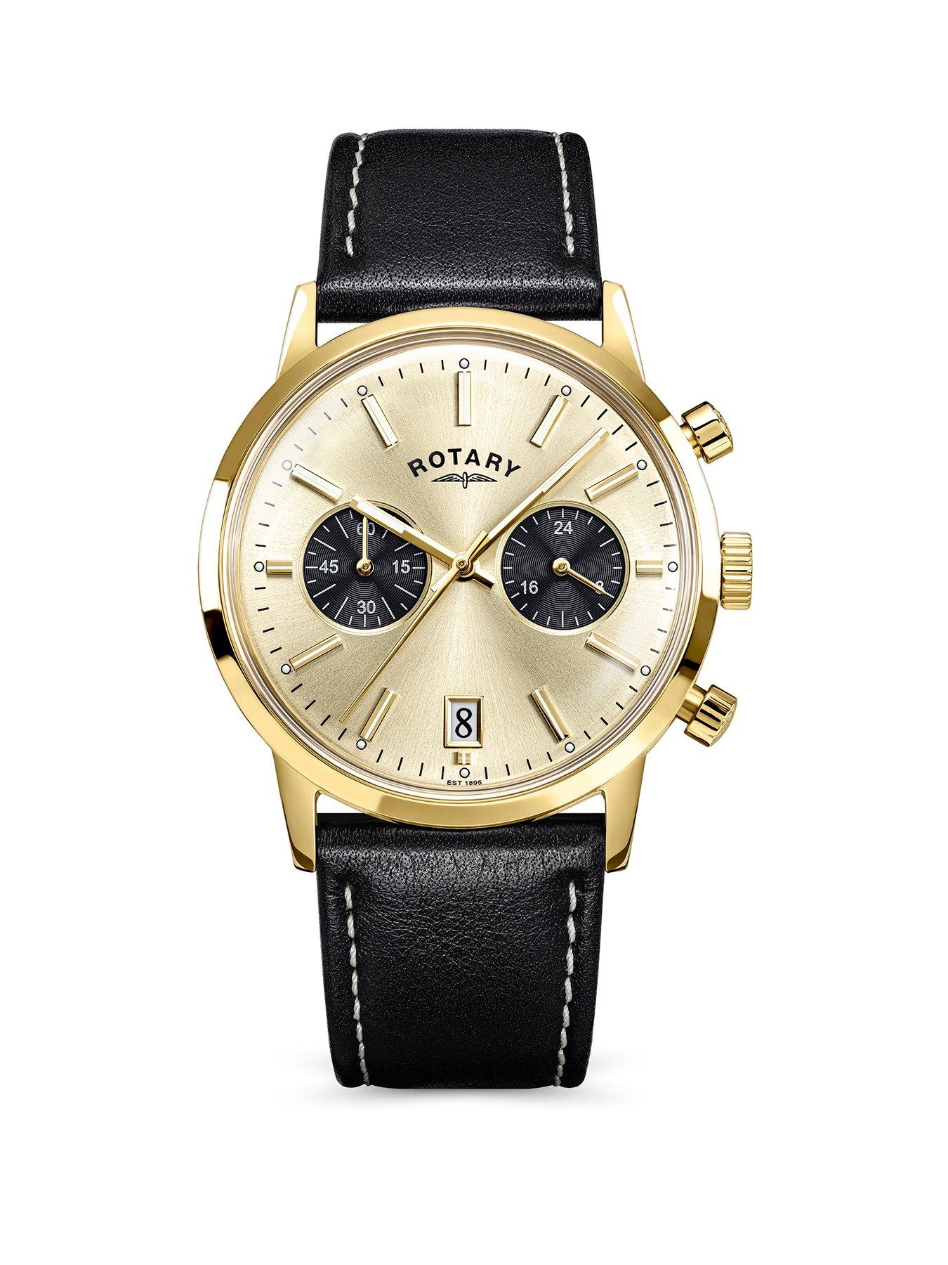 rotary-mens-gp-chronograph-brown-strap-champagne-dial-50m