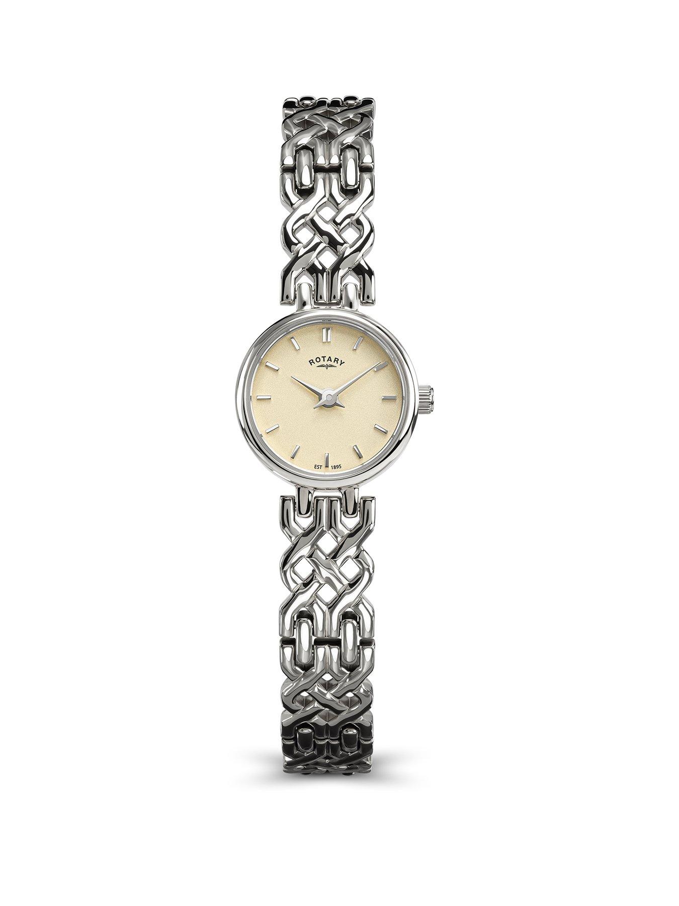 Rotary Ladies SS Bracelet White Dial 50m