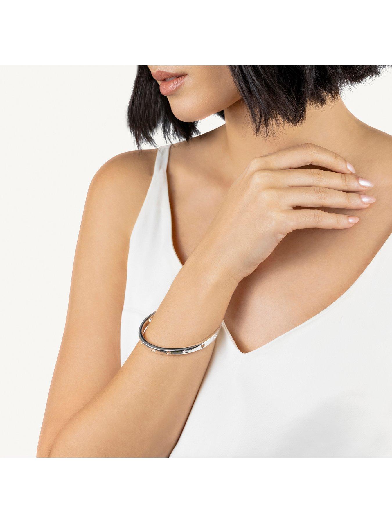 Image 2 of 5 of Radley Silver Cut Out Heart &amp; Dog Bangle