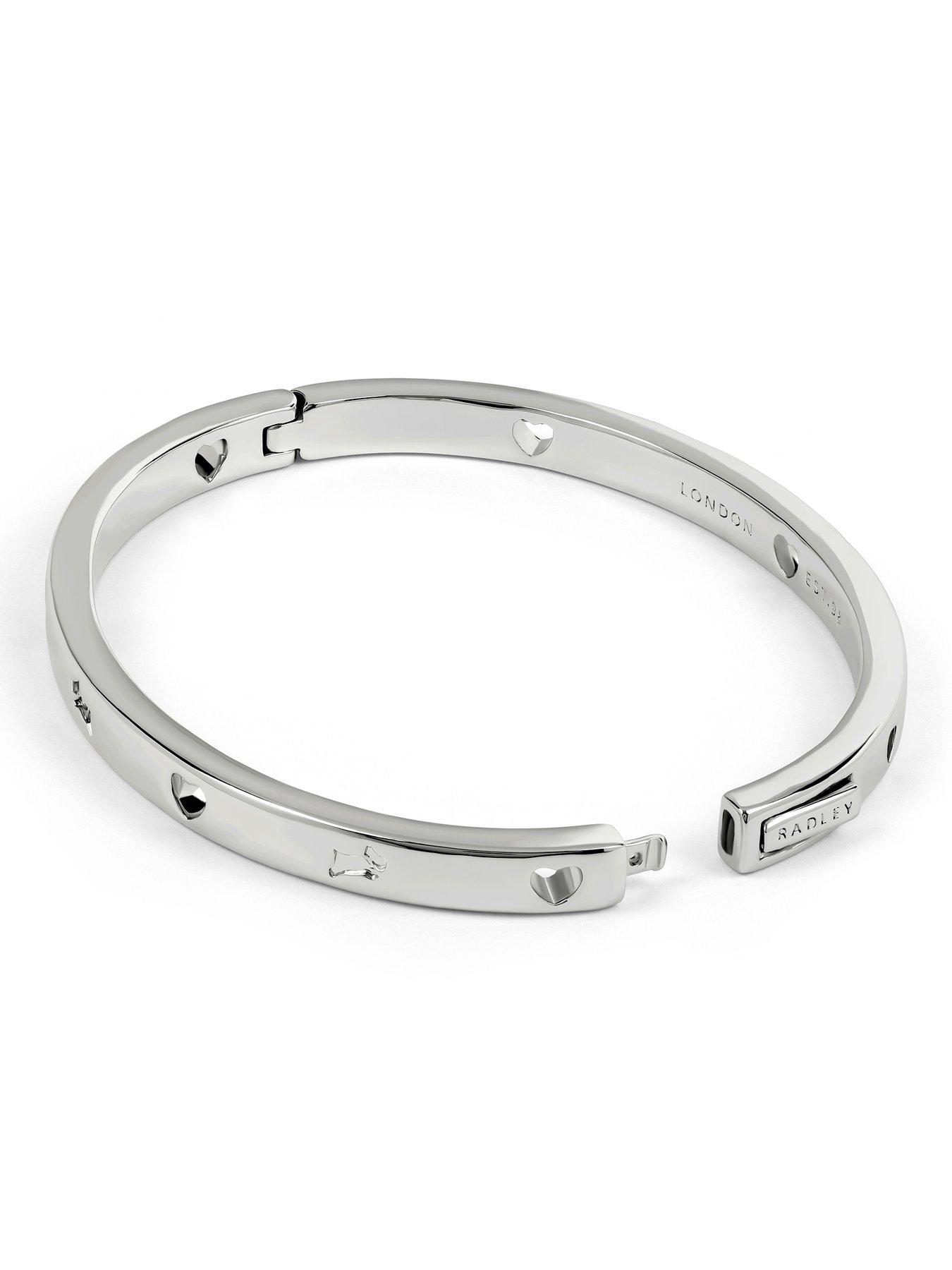 Image 3 of 5 of Radley Silver Cut Out Heart &amp; Dog Bangle
