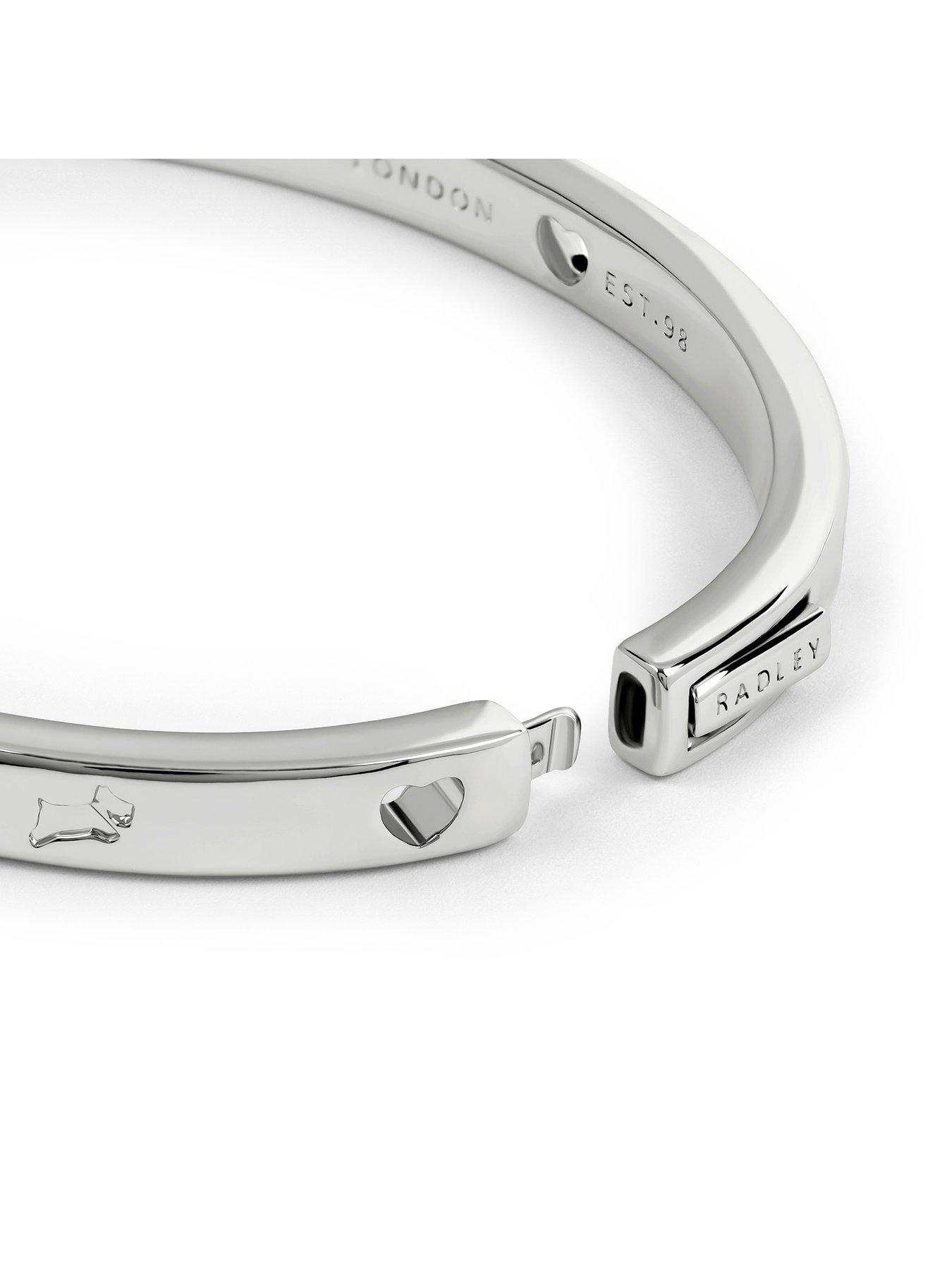 Image 4 of 5 of Radley Silver Cut Out Heart &amp; Dog Bangle