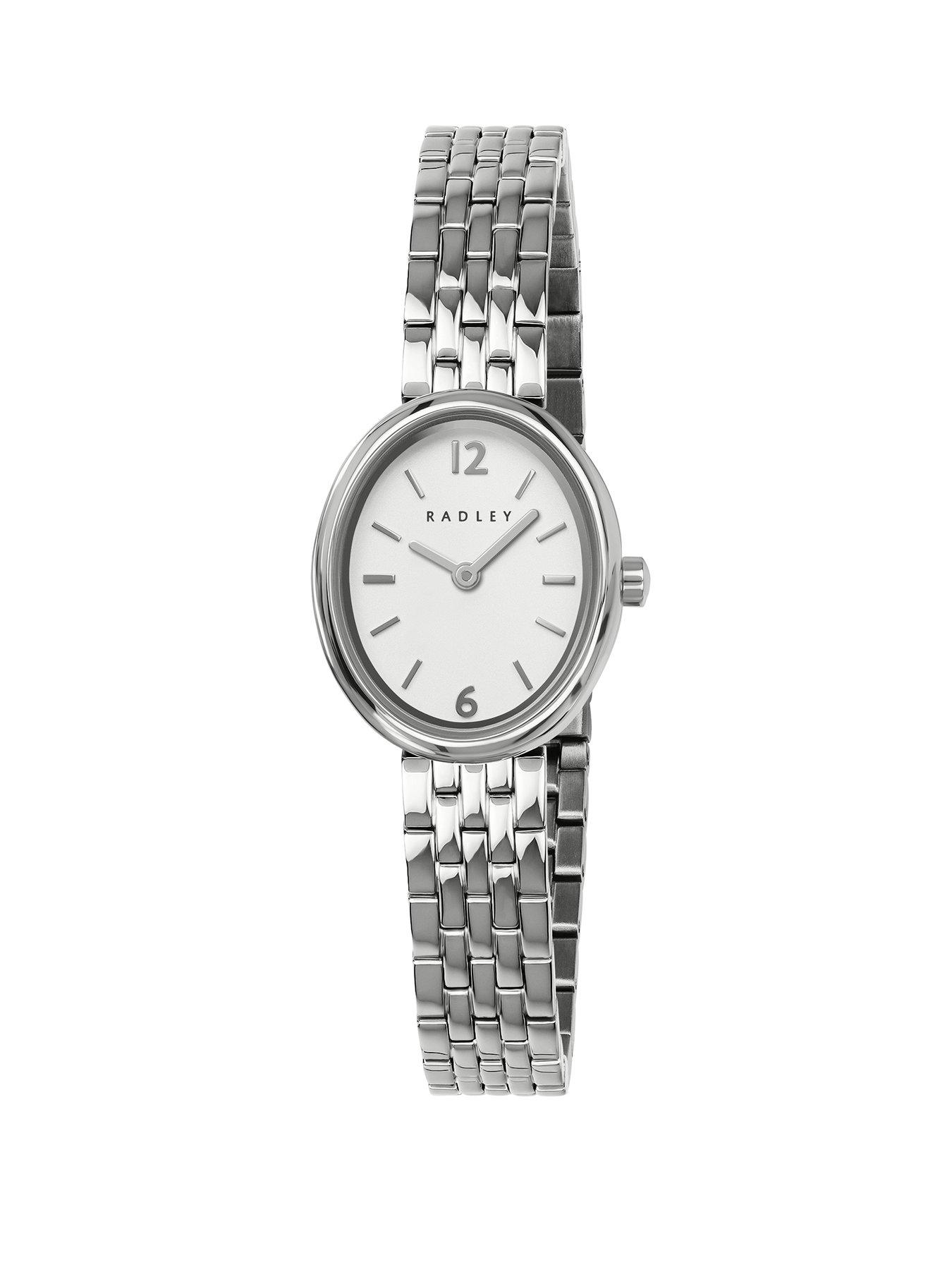 Radley Silver Plated Oval Stainless Steel Bracelet Watch