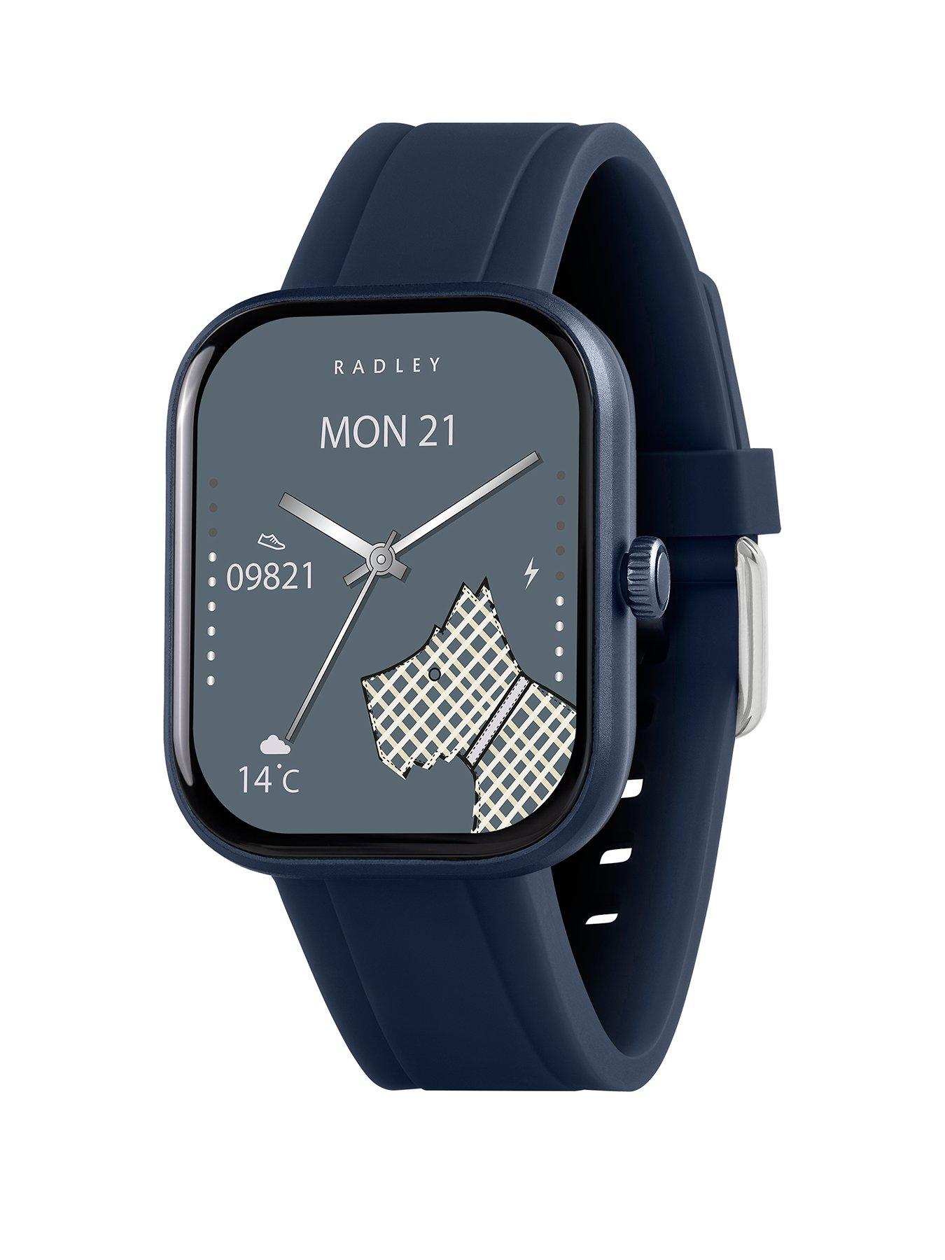 Image 1 of 6 of Radley Series 55 Navy Silicone Strap Smart Watch