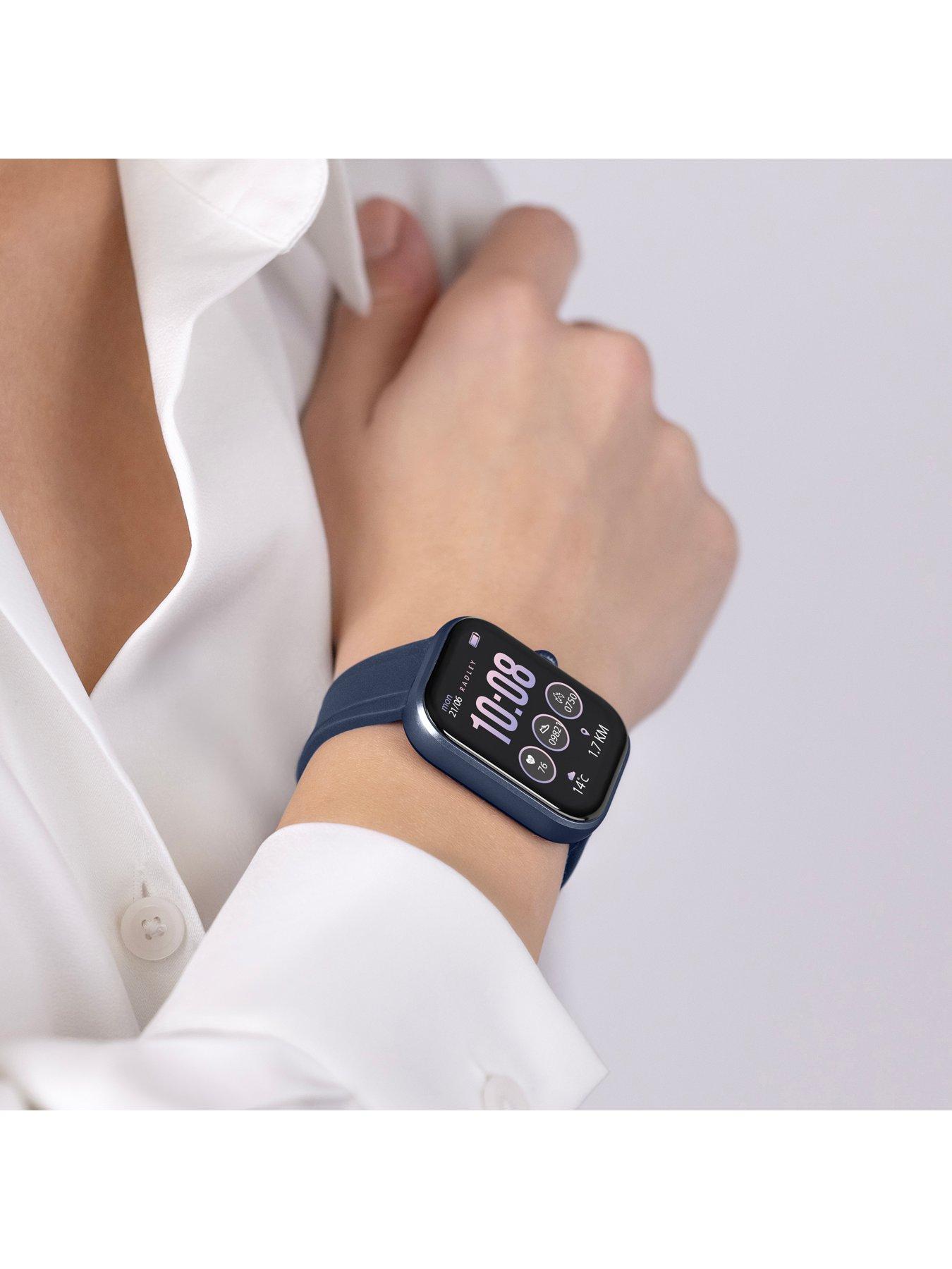 Image 2 of 6 of Radley Series 55 Navy Silicone Strap Smart Watch