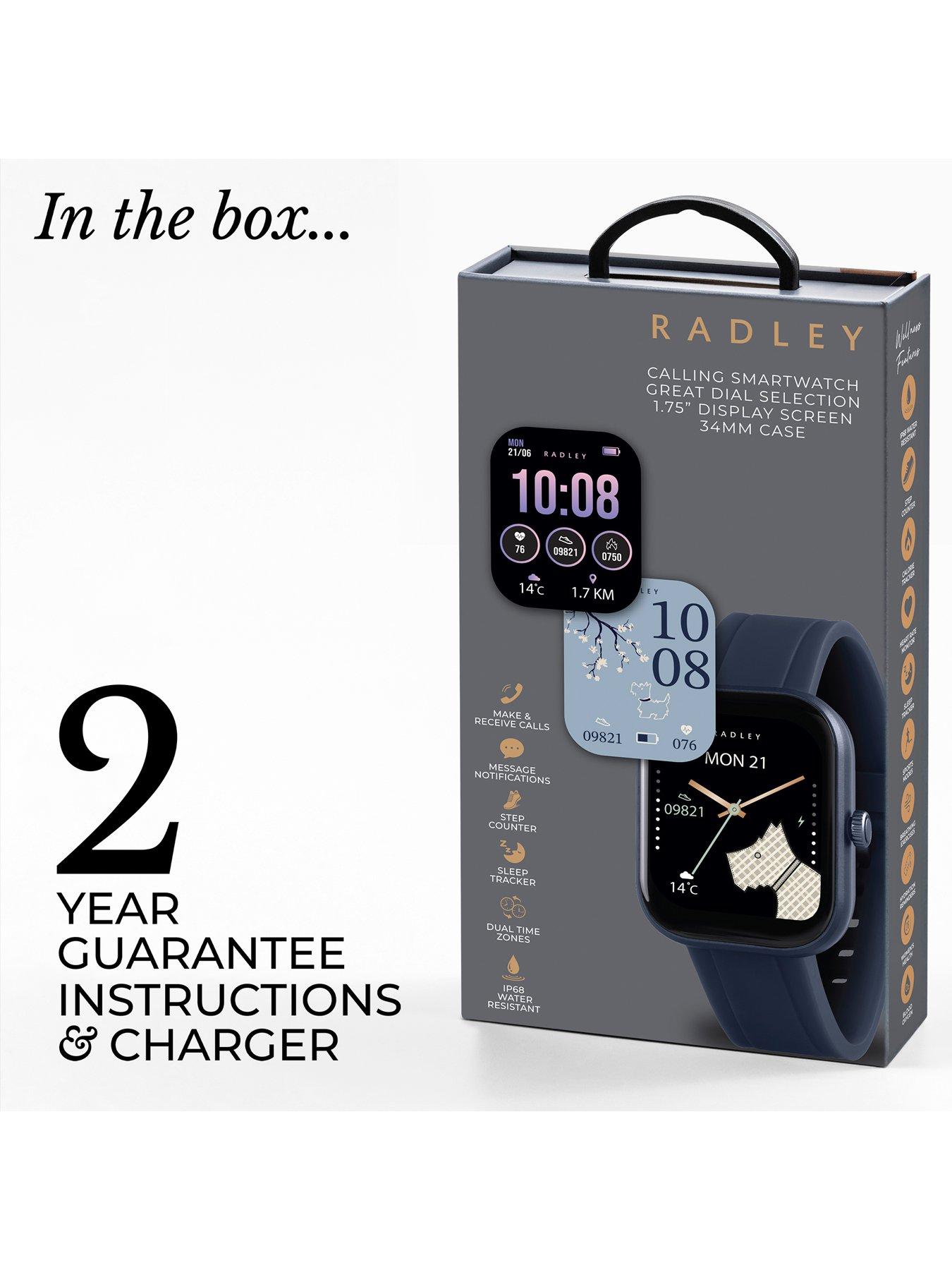 Image 5 of 6 of Radley Series 55 Navy Silicone Strap Smart Watch