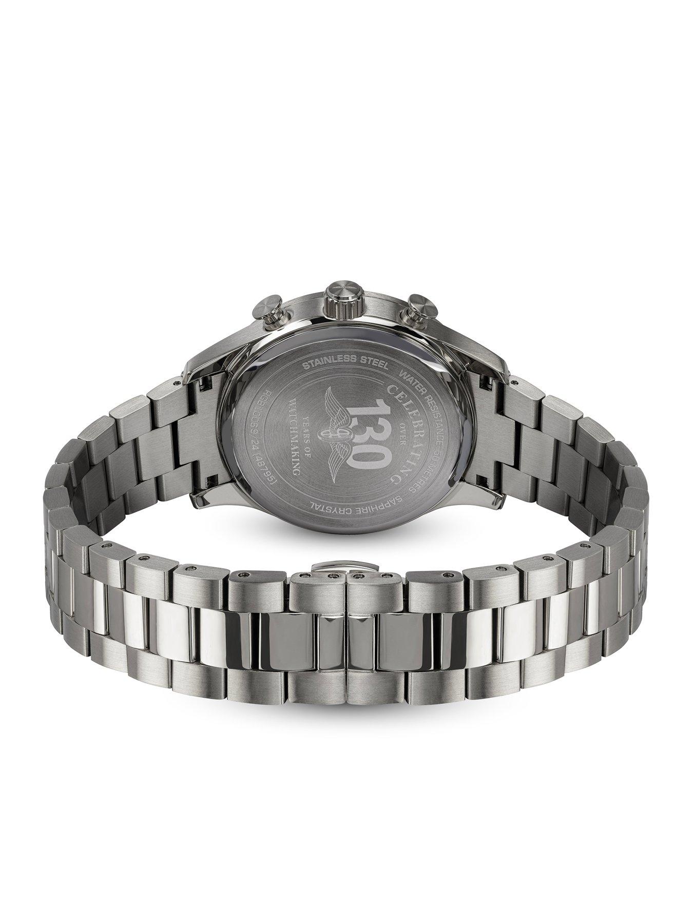 Image 4 of 6 of Rotary Men's SS Chronograph Bracelet Green Dial 50m