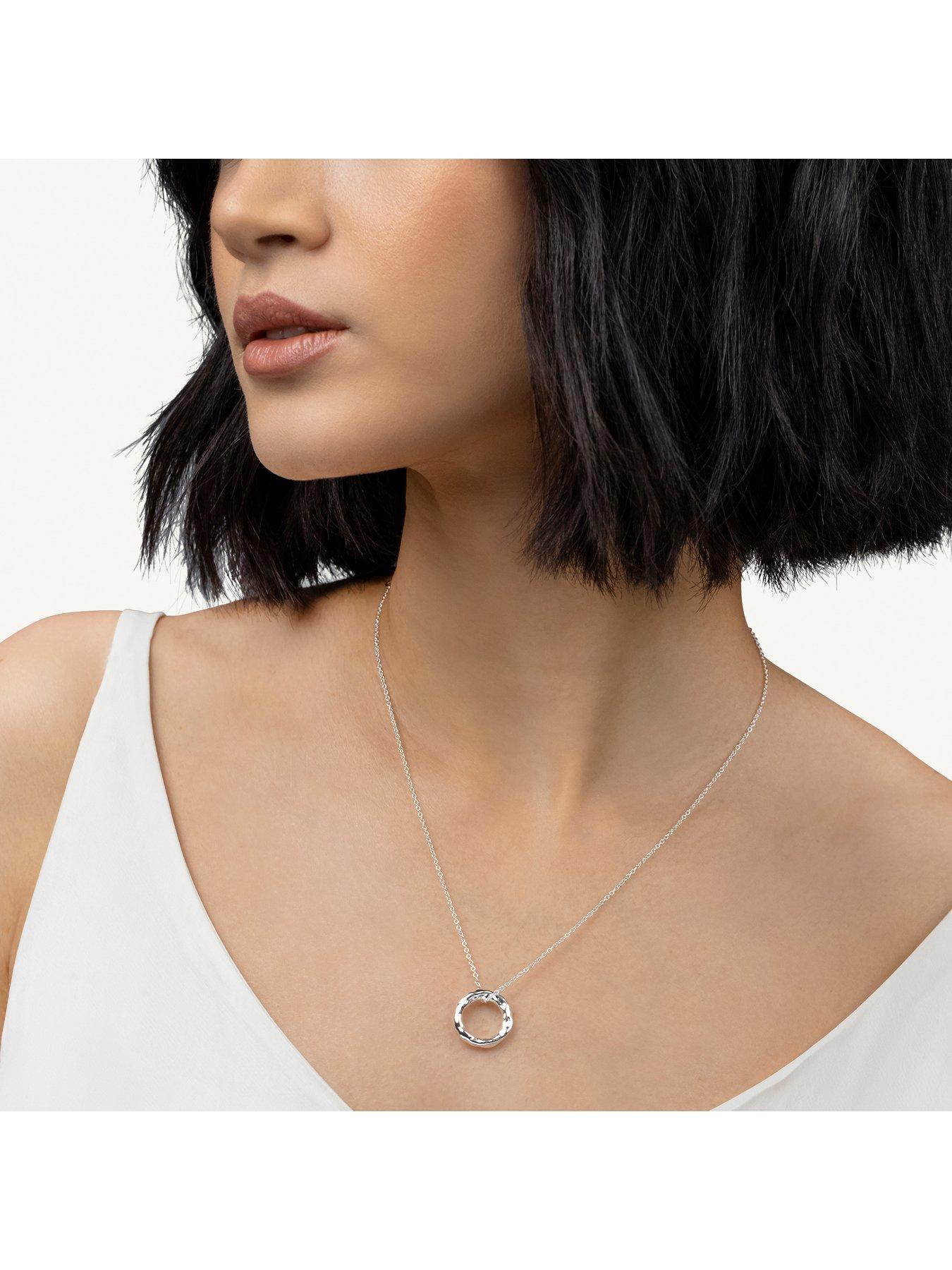 Image 2 of 5 of Radley S Hammer Hoop Necklace