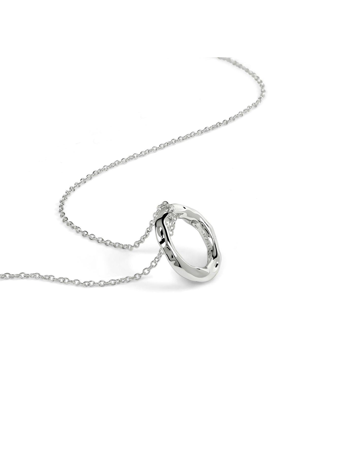 Image 4 of 5 of Radley S Hammer Hoop Necklace