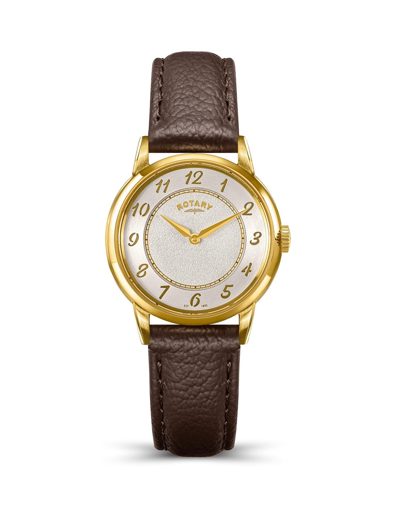 Rotary Ladies GP Brown Strap MOP Dial 50m