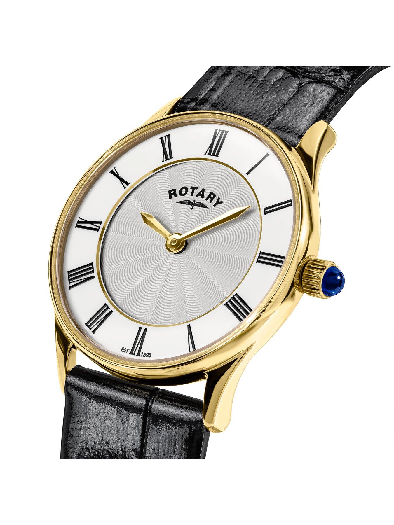 Image 2 of 6 of Rotary Ladies GP Black Strap White Dial 50m