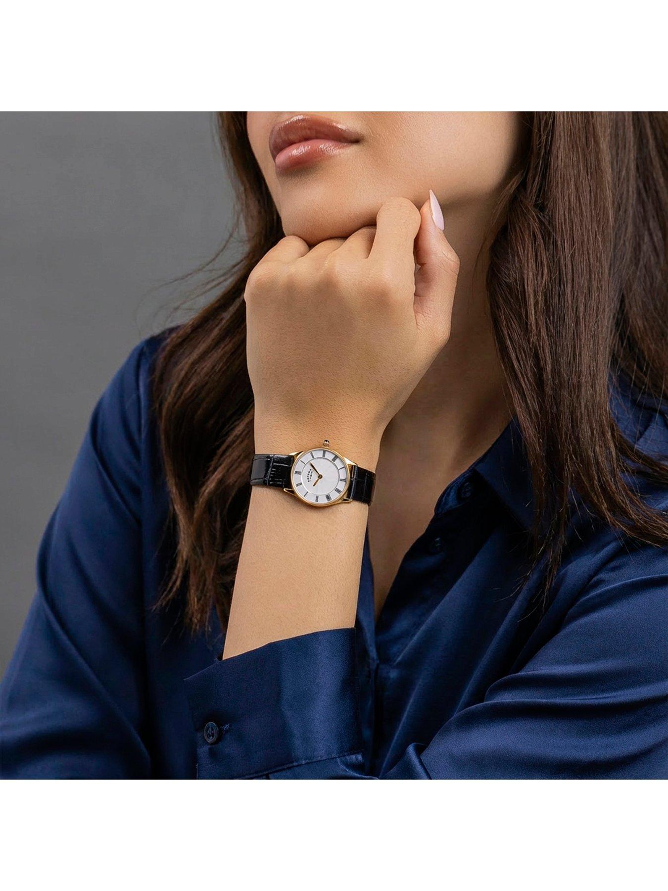 Image 3 of 6 of Rotary Ladies GP Black Strap White Dial 50m