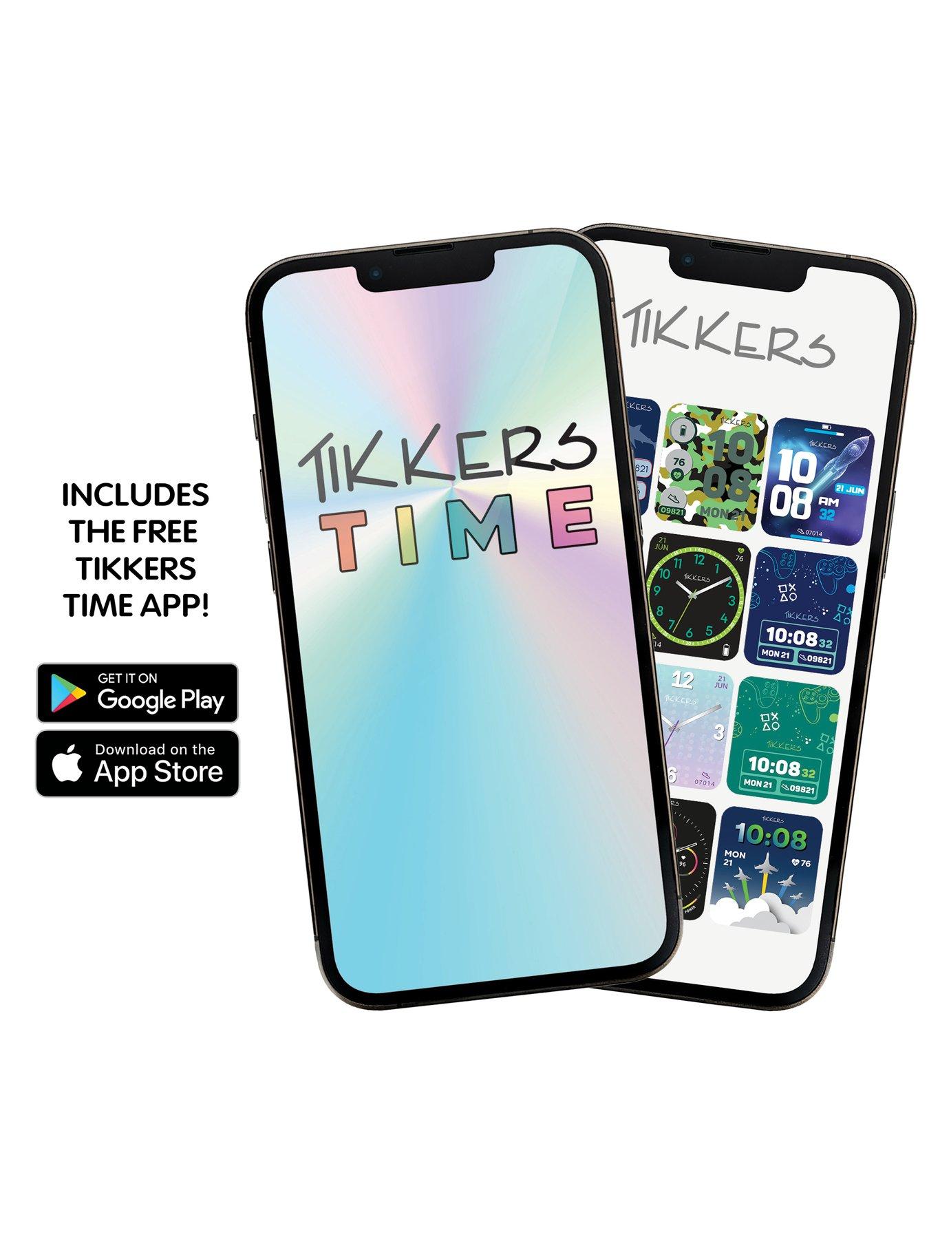  image of tikkers-smart-series-13-green-velcro-strap-smart-watch