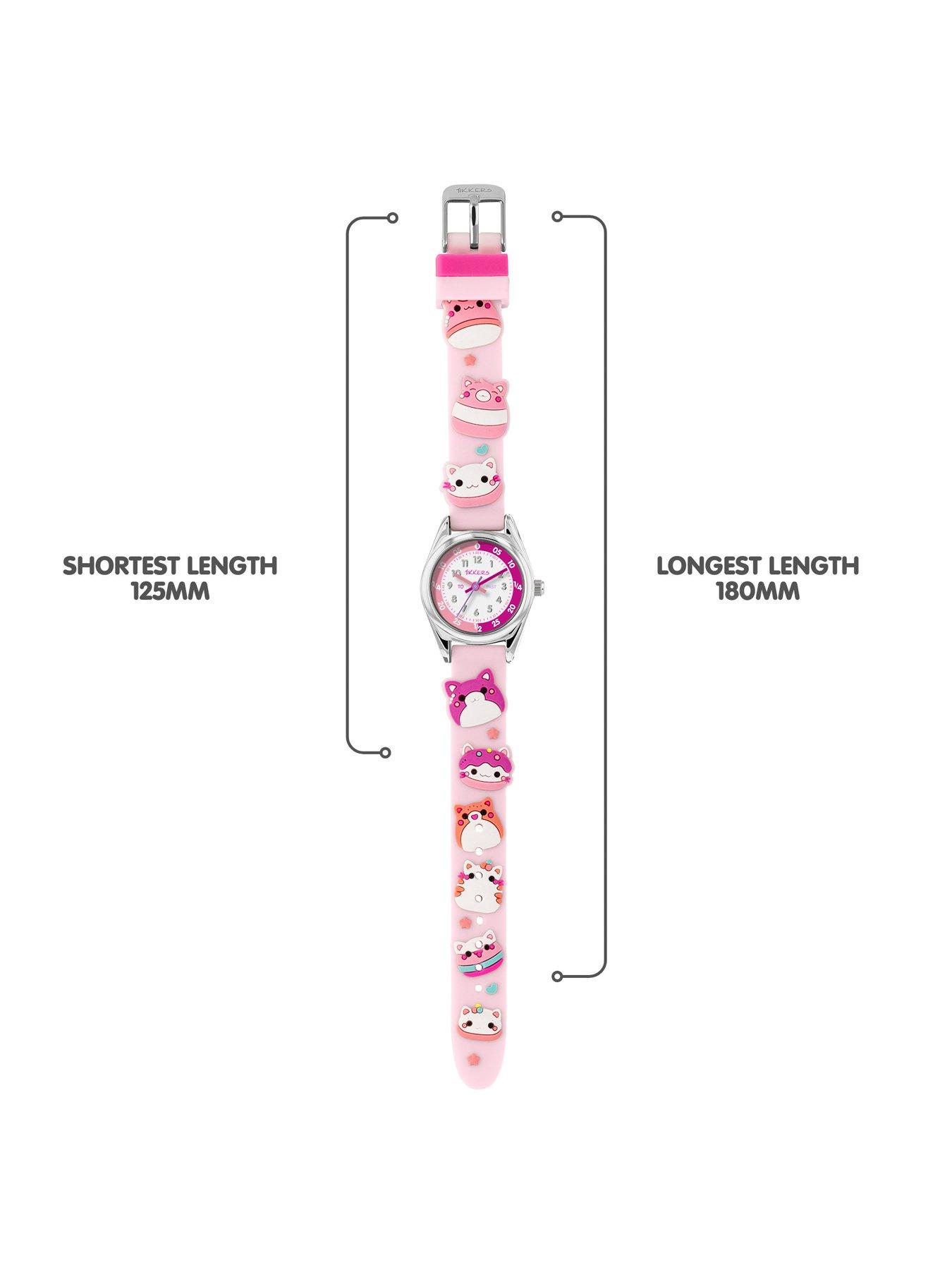 Image 4 of 5 of Tikkers 3D Cat Pink Silicone Strap Watch